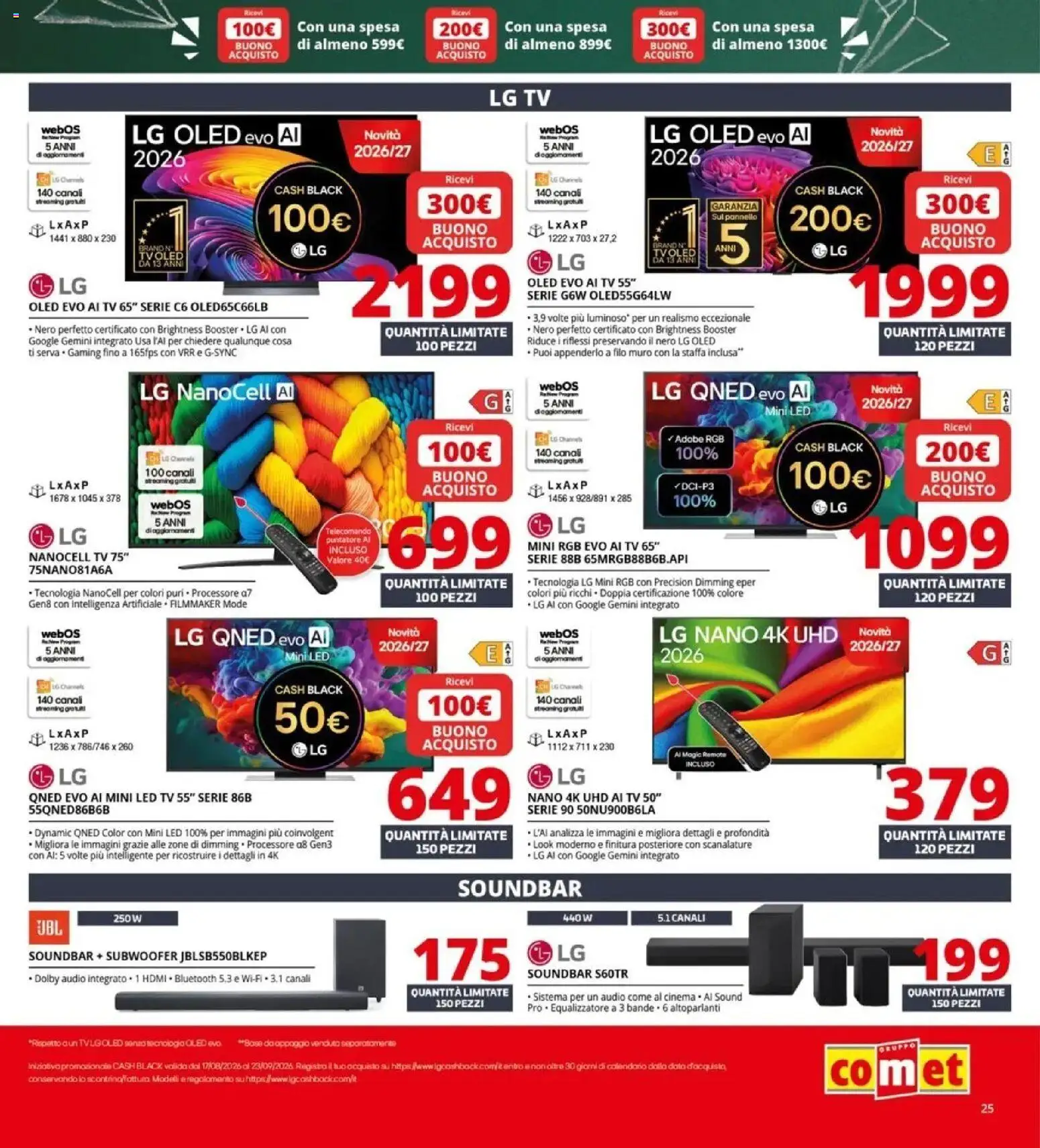 Nuovo Comet volantino Back to school dal 20/08/2026 > offerte anteprima 🛍️ | Pagina: 25 | Prodotti: Telecomando, Soundbar, Data, Audio