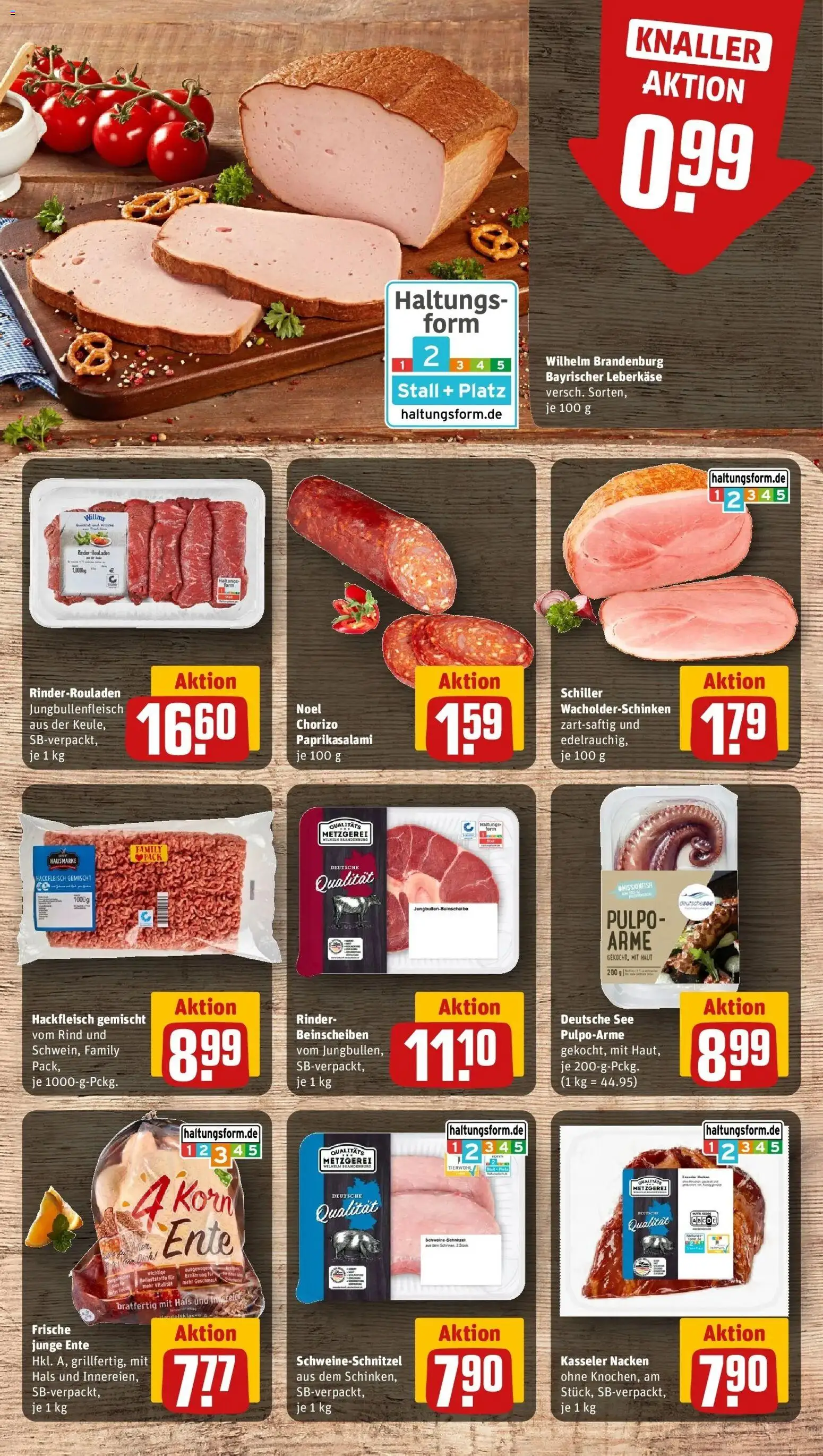 Rewe Prospekt Halle (Saale)	 – gültig ab 02.03.2026 | Seite: 6 | Produkte: Rinderrouladen, Schnitzel, Ente, Leberkase