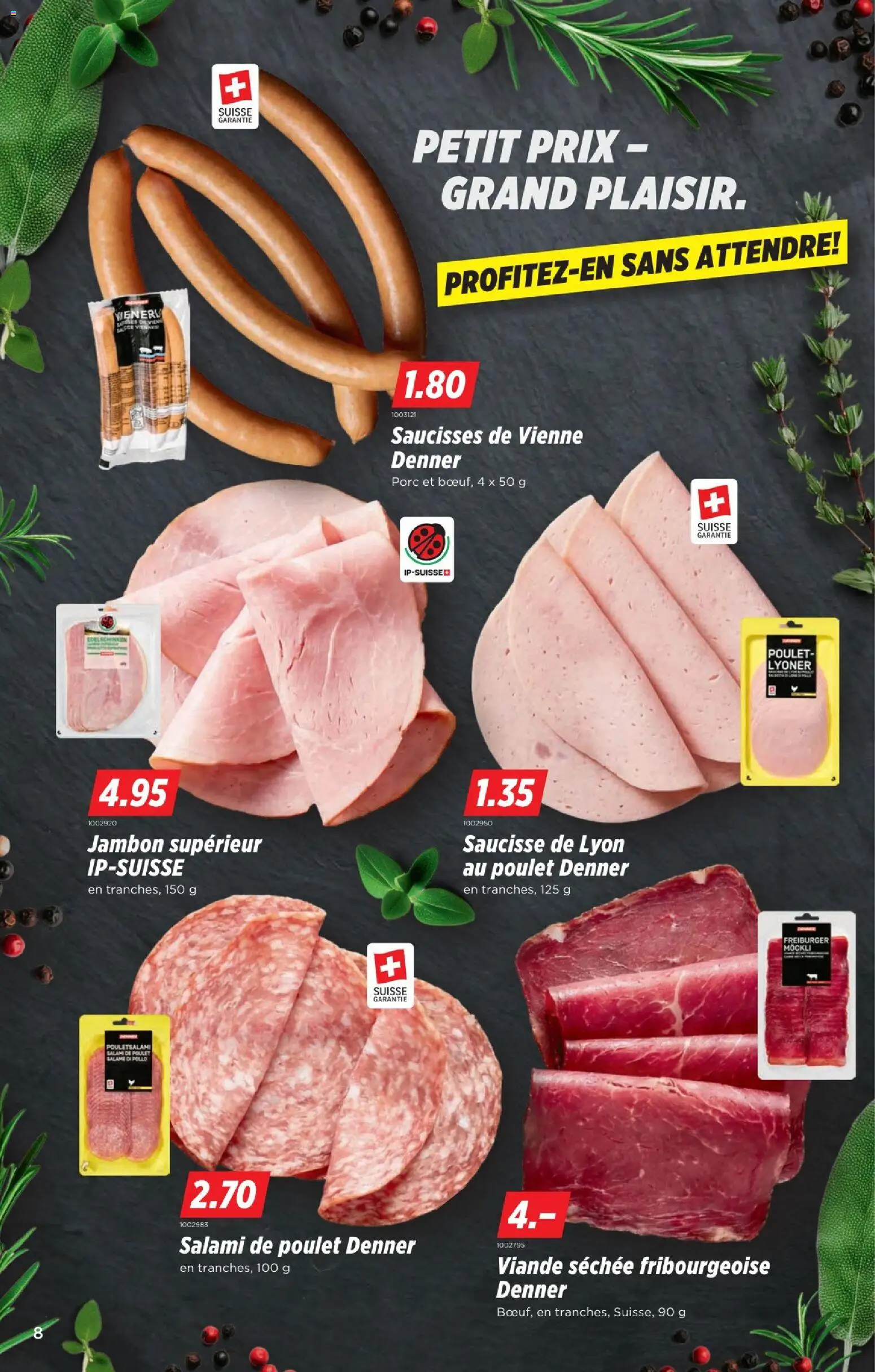 Denner aktionen FR – gültig ab 23.07.2026 | Seite: 8 | Produkte: Salami