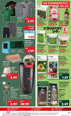 Náhled letáku Kaufland Německo leták od 30.04.2026 | Strana: 53 | Produkty: Parkside, Kompostér, LED