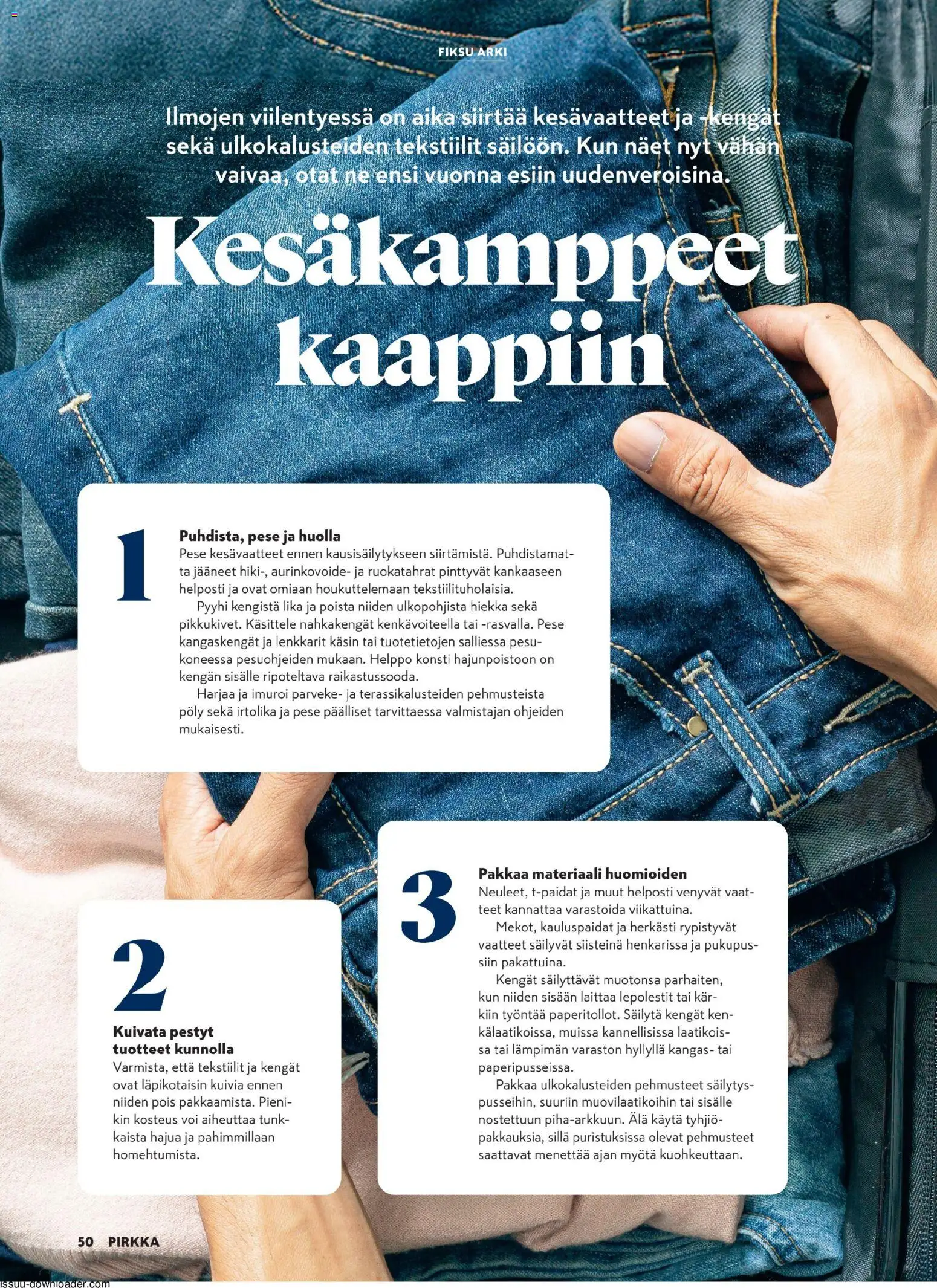 K-Citymarket - Pirkka – voimassa 26/08/2026 alkaen | Sivu: 50 | Tuotteet: Kangas, Aurinkovoide, Vaatteet, Lenkkarit