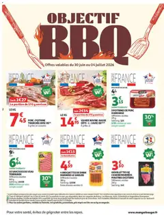 Auchan - Prévisualisation de PORC : POITRINE TRANCHÉE AVEC OS, La portion de 170 g environ valide à partir de 30/06/2026 | Page: 2