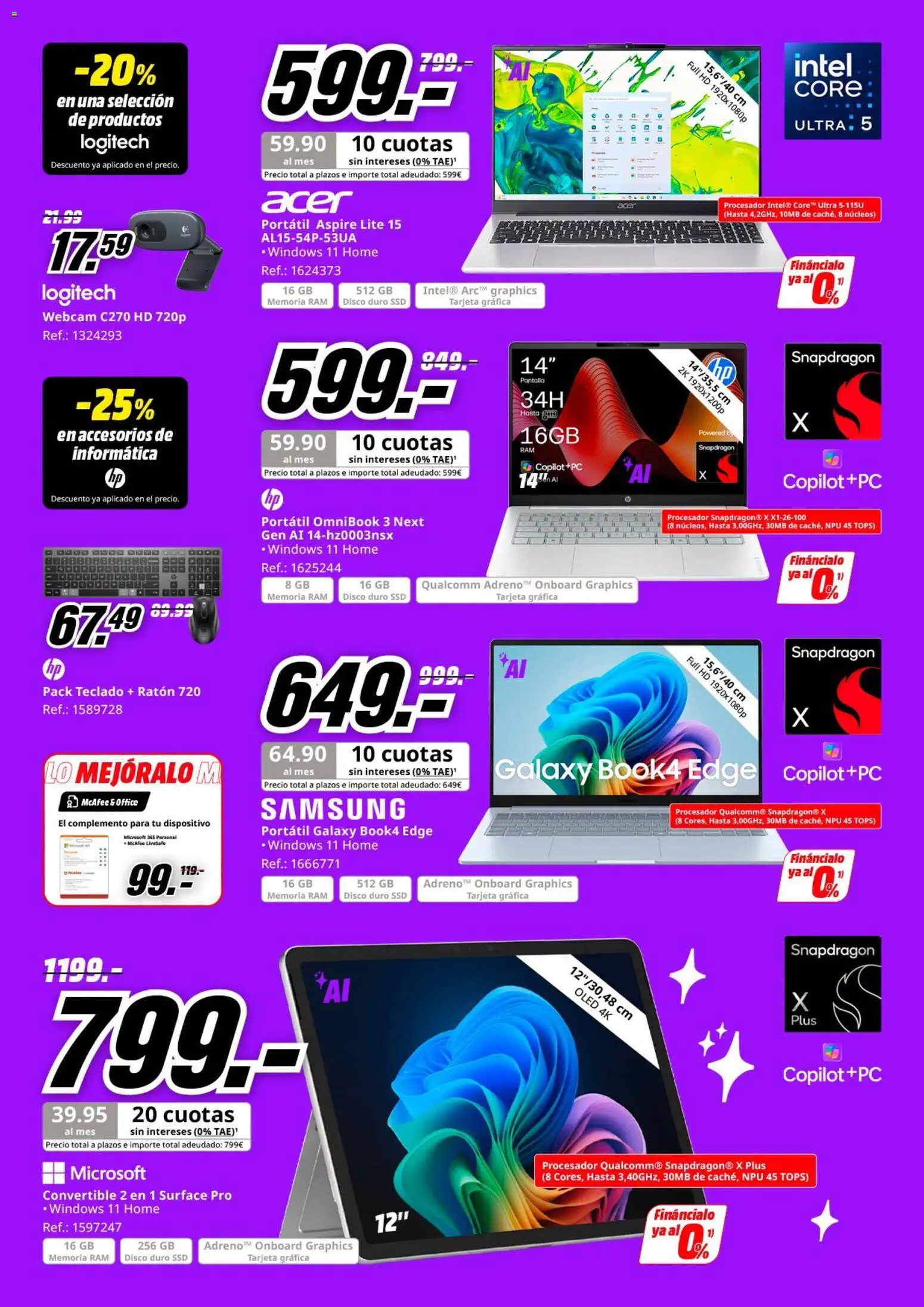 Media Markt Vuelta al Cole │ válido desde el 26/08/2026 | Página: 33 | Productos: Portátil, Teclado, Disco