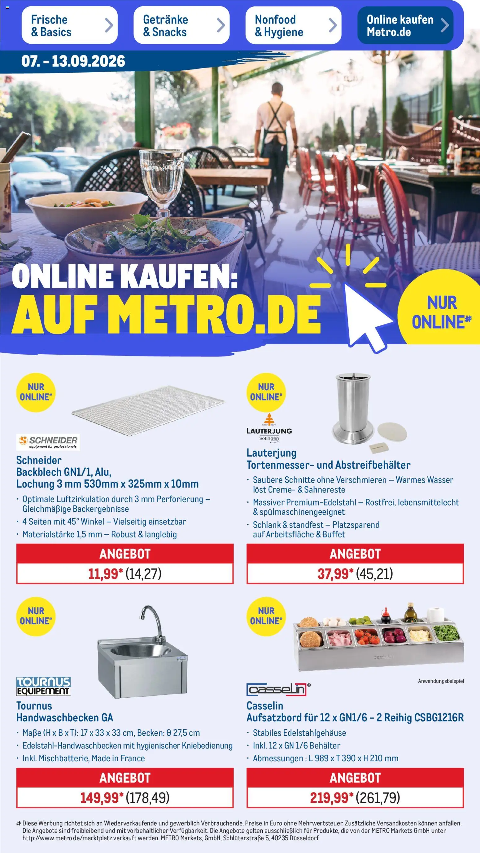 Metro NonFood-Angebote – gültig ab 07.09.2026 | Seite: 15 | Produkte: Creme, Wasser