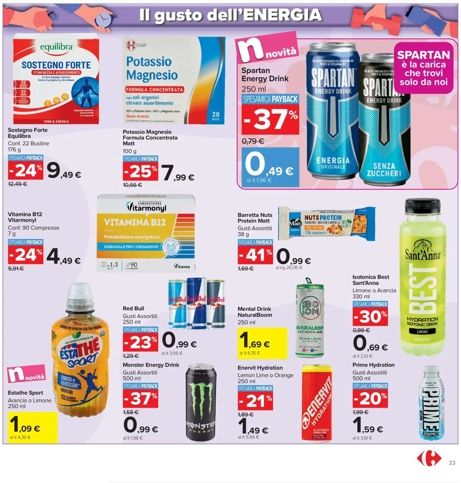 Volantino Carrefour del 13/07/2026 | Pagina: 23 | Prodotti: Limone, The, Arancia, Red Bull