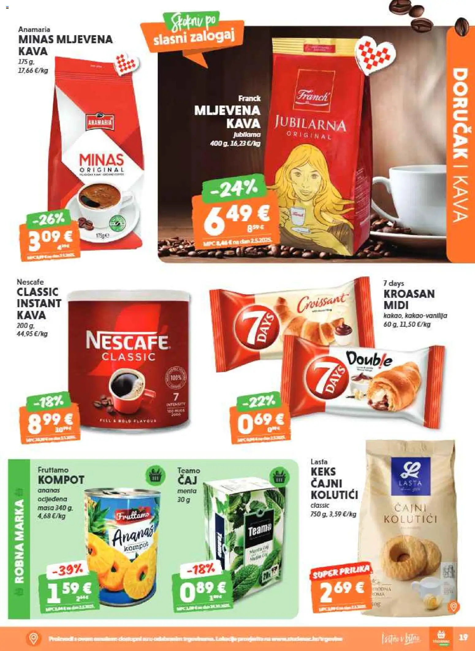 Studenac katalog | vrijedi od 06.05.2026 | Stranica: 21 | Proizvodi: Kava, Ananas, Keks, Kompot