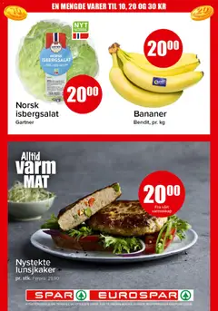 Forhåndsvisning av Norsk isbergsalat, Norsk isbergsalat. Mild, saftig og sprø. gyldig fra 15.06.2026 | Side: 2 | Produkter: Bananer, Isbergsalat