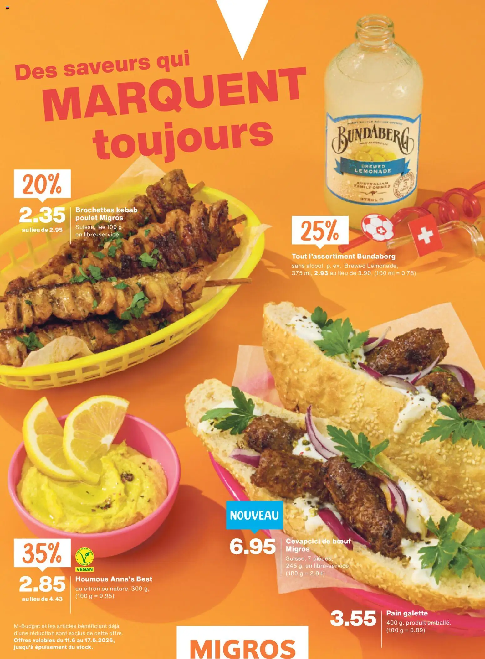 Migros aktionen Magazine FR – gültig ab 10.06.2026 | Seite: 2 | Produkte: Cevapcici