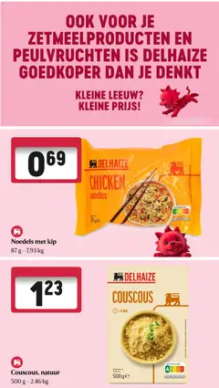 Noedels met kip, Chicken noodles, 87 g - Voorbeeld van een folder van Delhaize, geldig van 30.04.2026 | Pagina: 43 | Producten: Noedels, Kip
