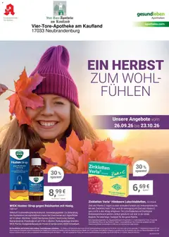 Angebote - Ihre Apotheke vor Ort: Jetzt alle Angebote auch online entdecken! ab 26.09.2026 gültig