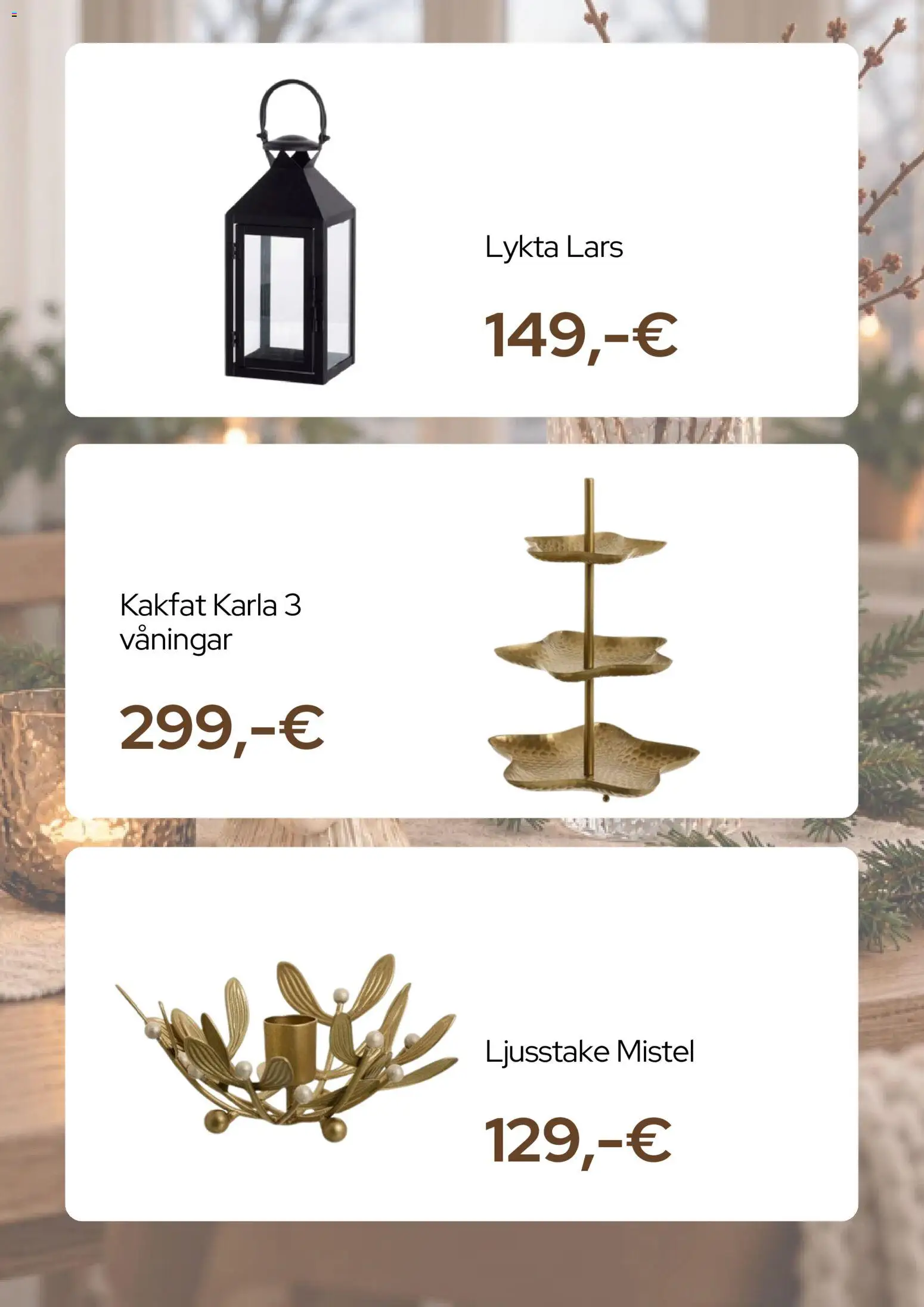 Blomsterlandet reklamblad aktuell från 02/11/2026 | Sida: 4 | Produkter: Lykta, Ljusstake