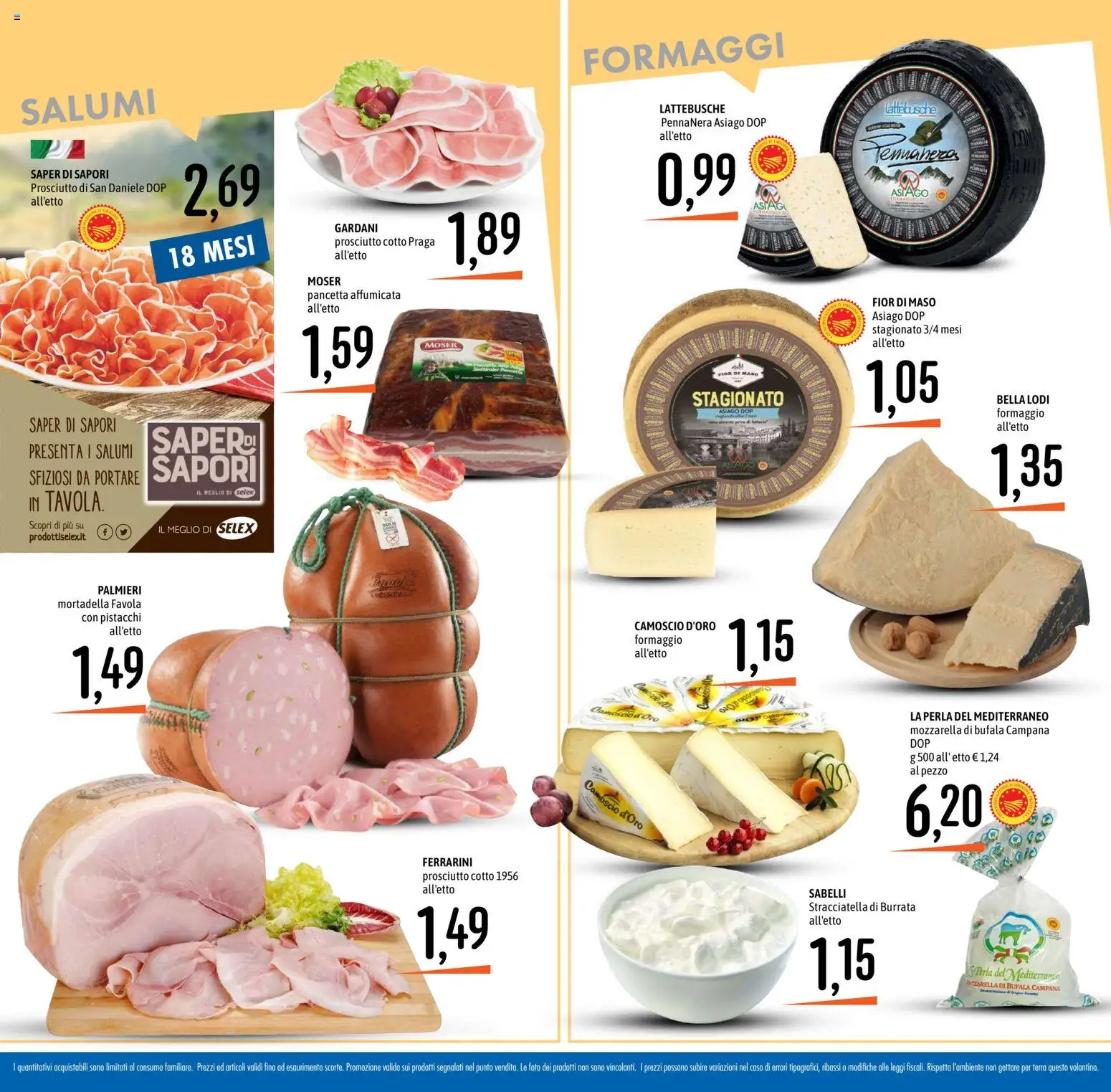 Volantino Emisfero del 27/08/2026 | Pagina: 16 | Prodotti: Pancetta, Prosciutto, Mortadella, Terra