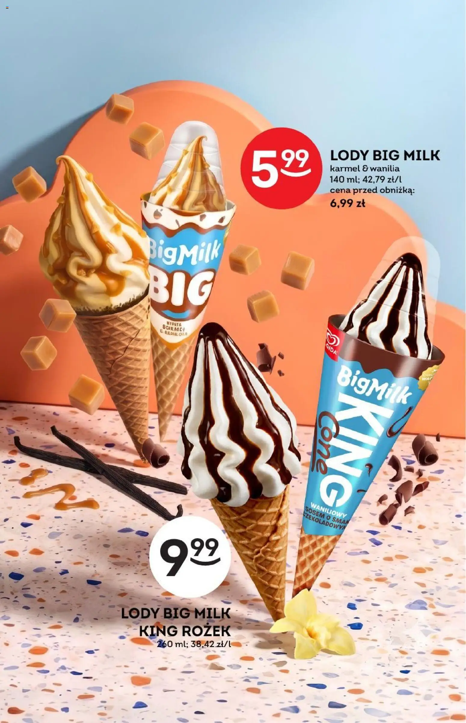 Żabka gazetka - Katalog lodowy od 26.08.2026 | Strona: 15 | Produkty: Big Milk, Lody Big Milk, Lody, Wanilia