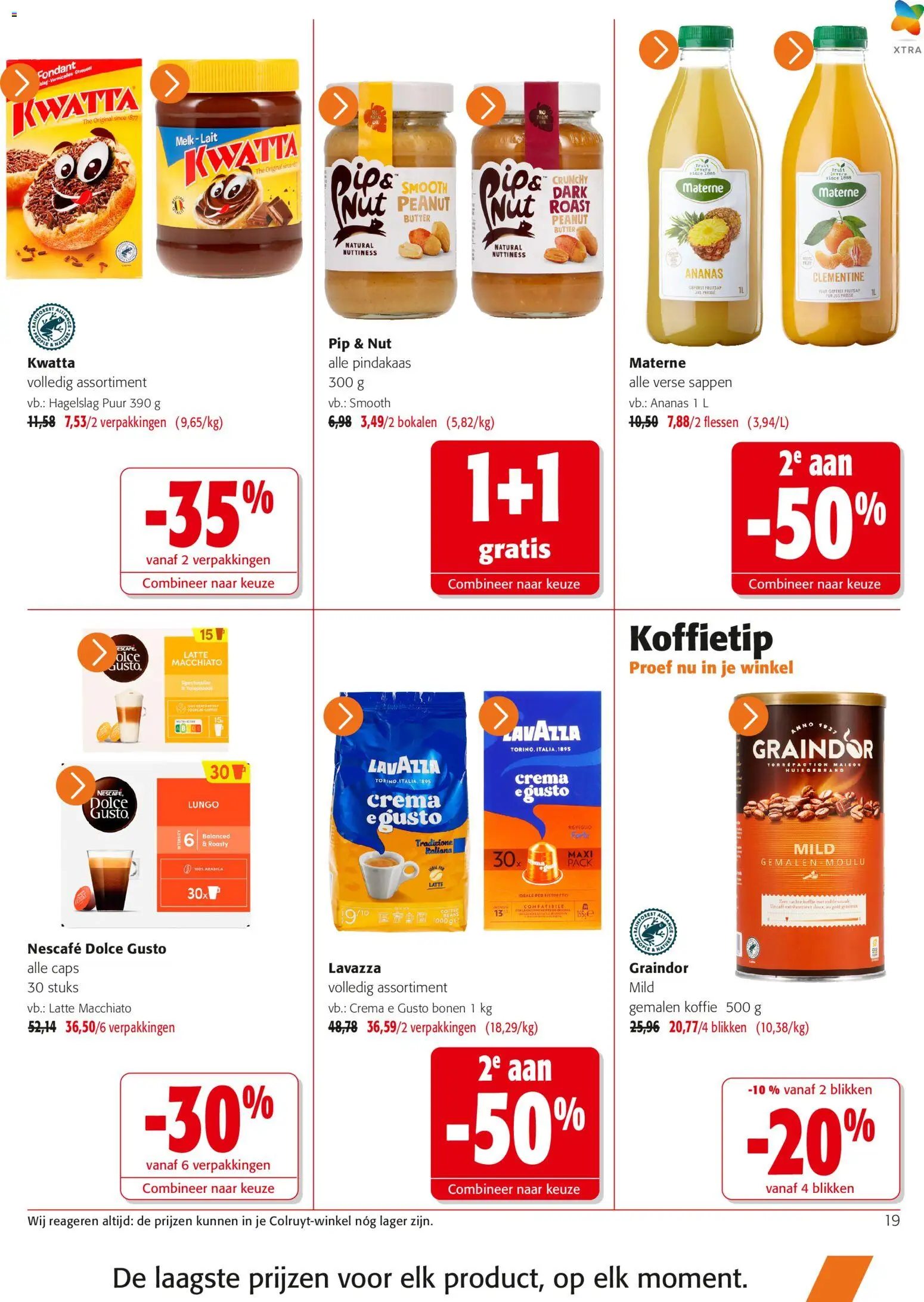 {H1} | Pagina: 19 | Producten: Ananas, Gemalen koffie, Pindakaas, Bonen
