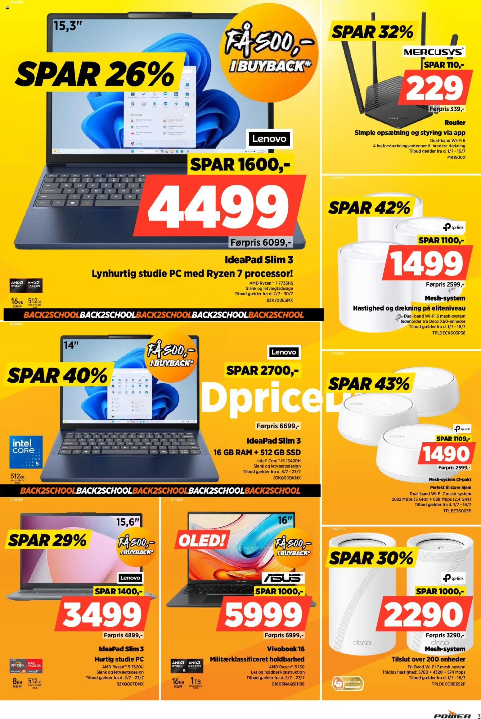 Power tilbudsavis – gyldig fra 10/07/2026 | Side: 3 | Produkter: Processor, RAM, PC, Router