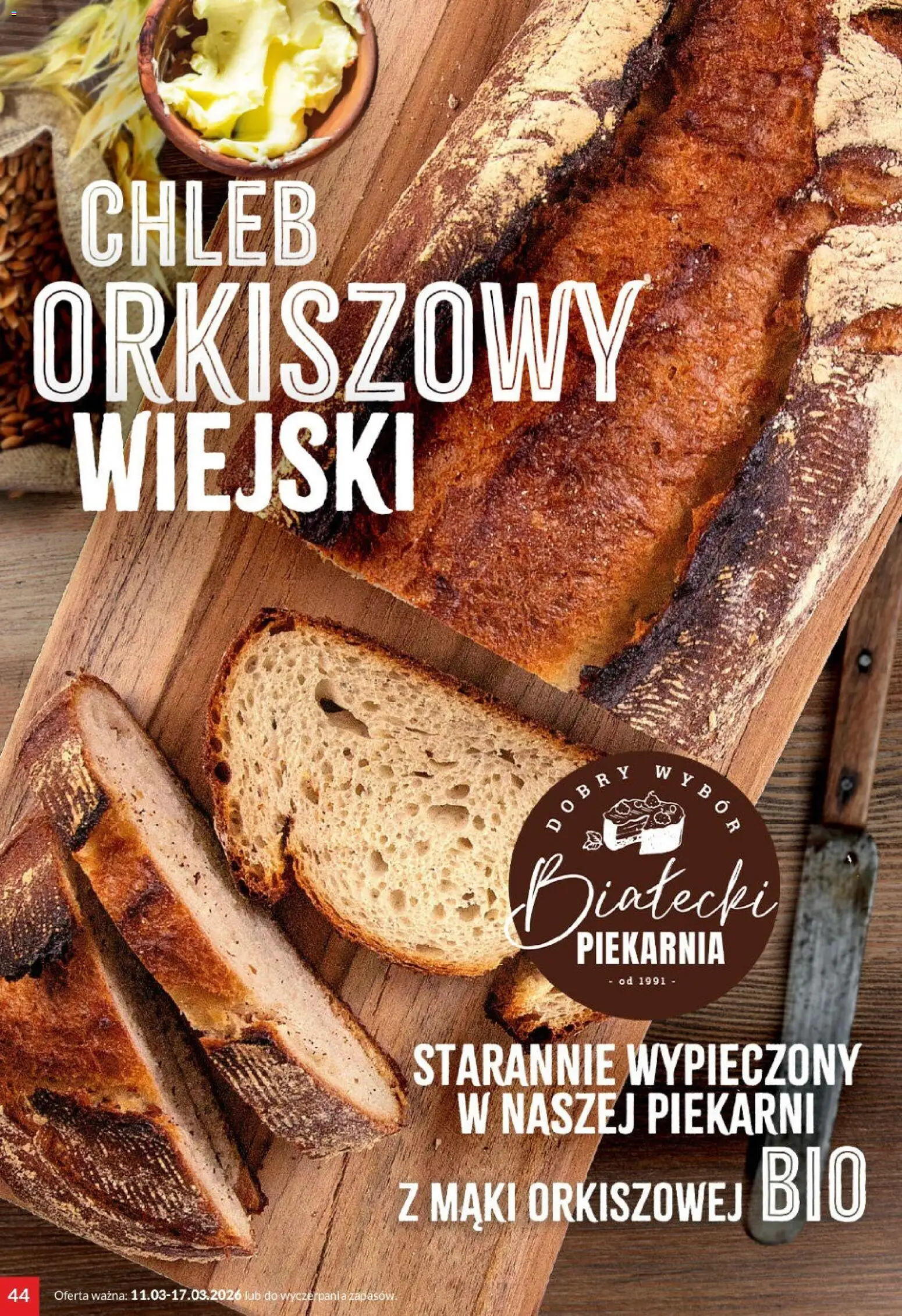 Twój Market gazetka od 11.03.2026 | Strona: 44 | Produkty: Piekarnia, Chleb