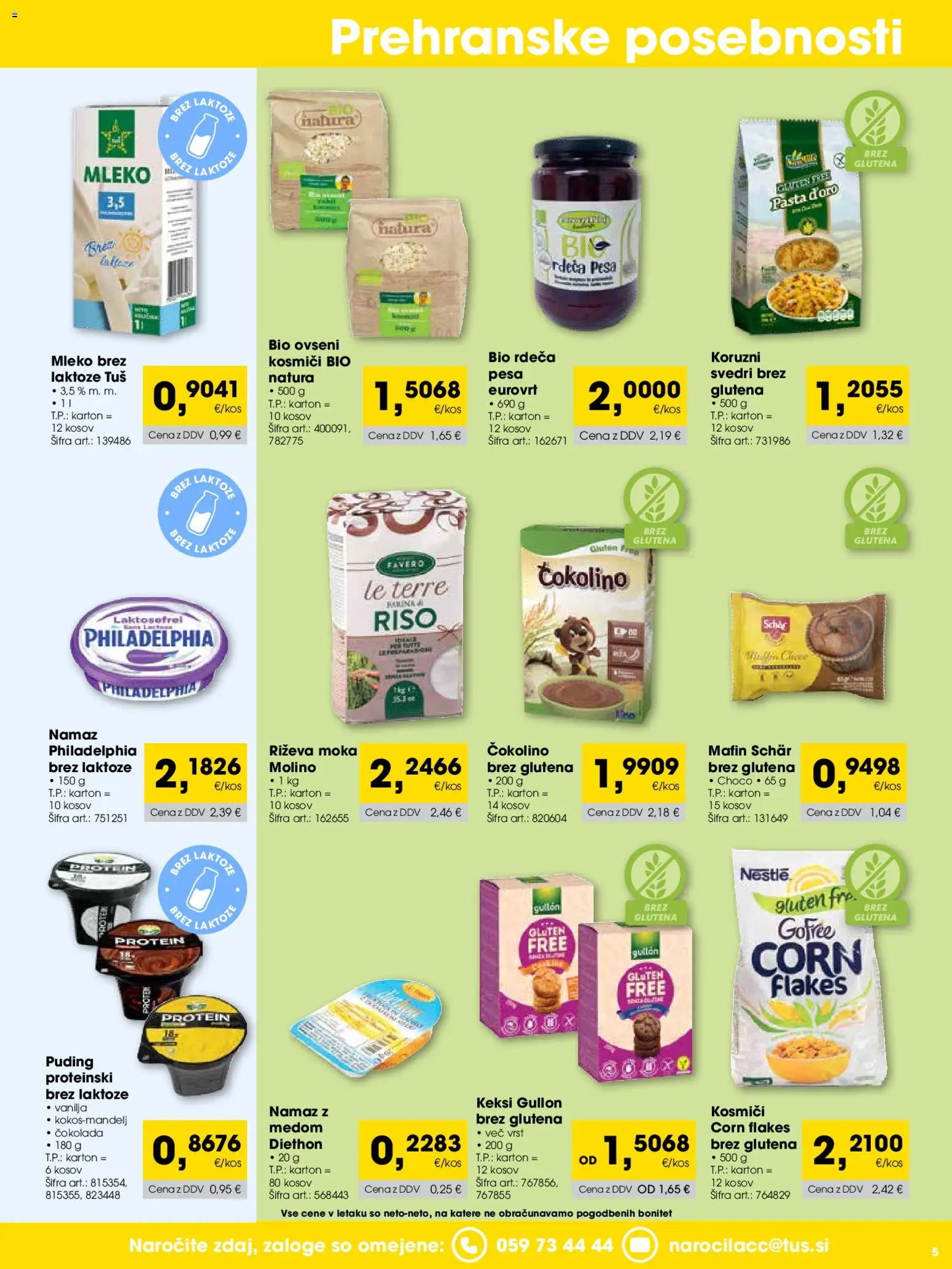 Novi Tuš katalog ponudbe – veljaven od 01.06.2026 | Stran: 5 | Izdelki: Keksi, Puding, Kosmici, Svedri