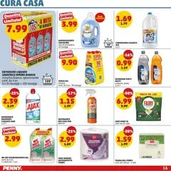 Anteprima del volantino PENNY volantino valido a partire dal 23.04.2026 | Pagina: 16 | Prodotti: Ammorbidente, Detergente, Candeggina, Asciugatutto