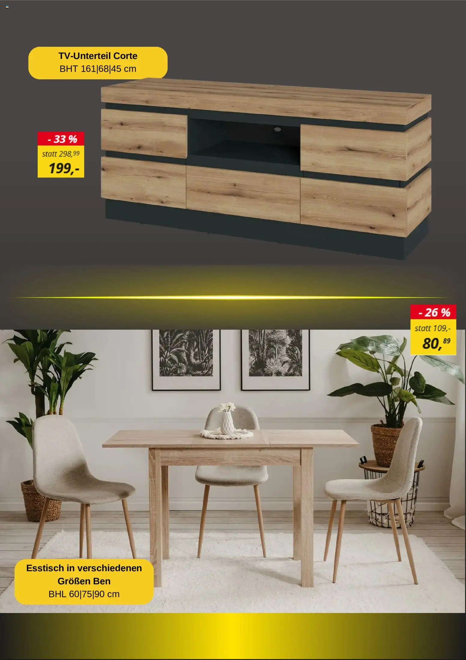 Sconto Yellow deals – gültig ab 26.10.2026 | Seite: 4 | Produkte: Esstisch