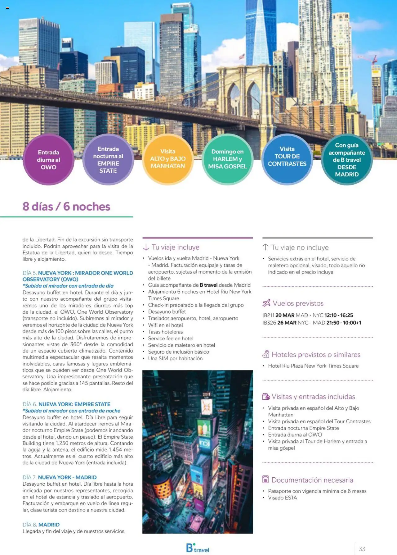 B the travel brand Viajeros Expertos Internacional 2026 │ válido desde el 03/10/2025 | Página: 33