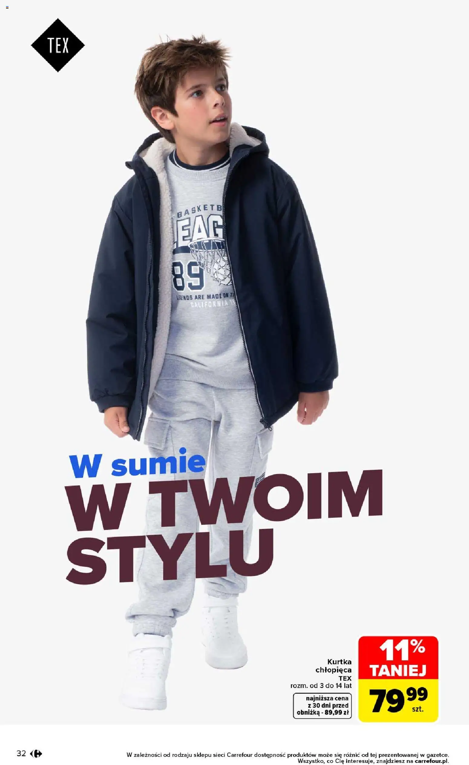 Carrefour gazetka - Na jesienne klimaty od 28.09.2026 | Strona: 32 | Produkty: Kurtka