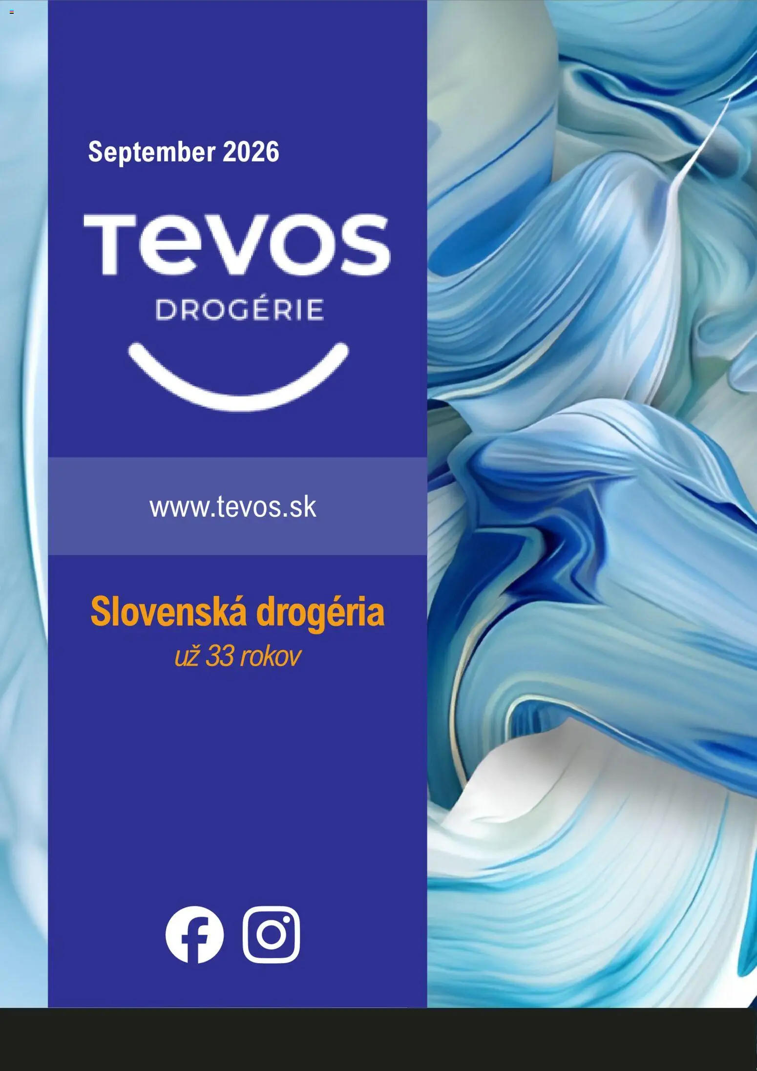 Nové TEVOS drogérie akcie – leták je platný od 03.09.2026 | Strana: 1