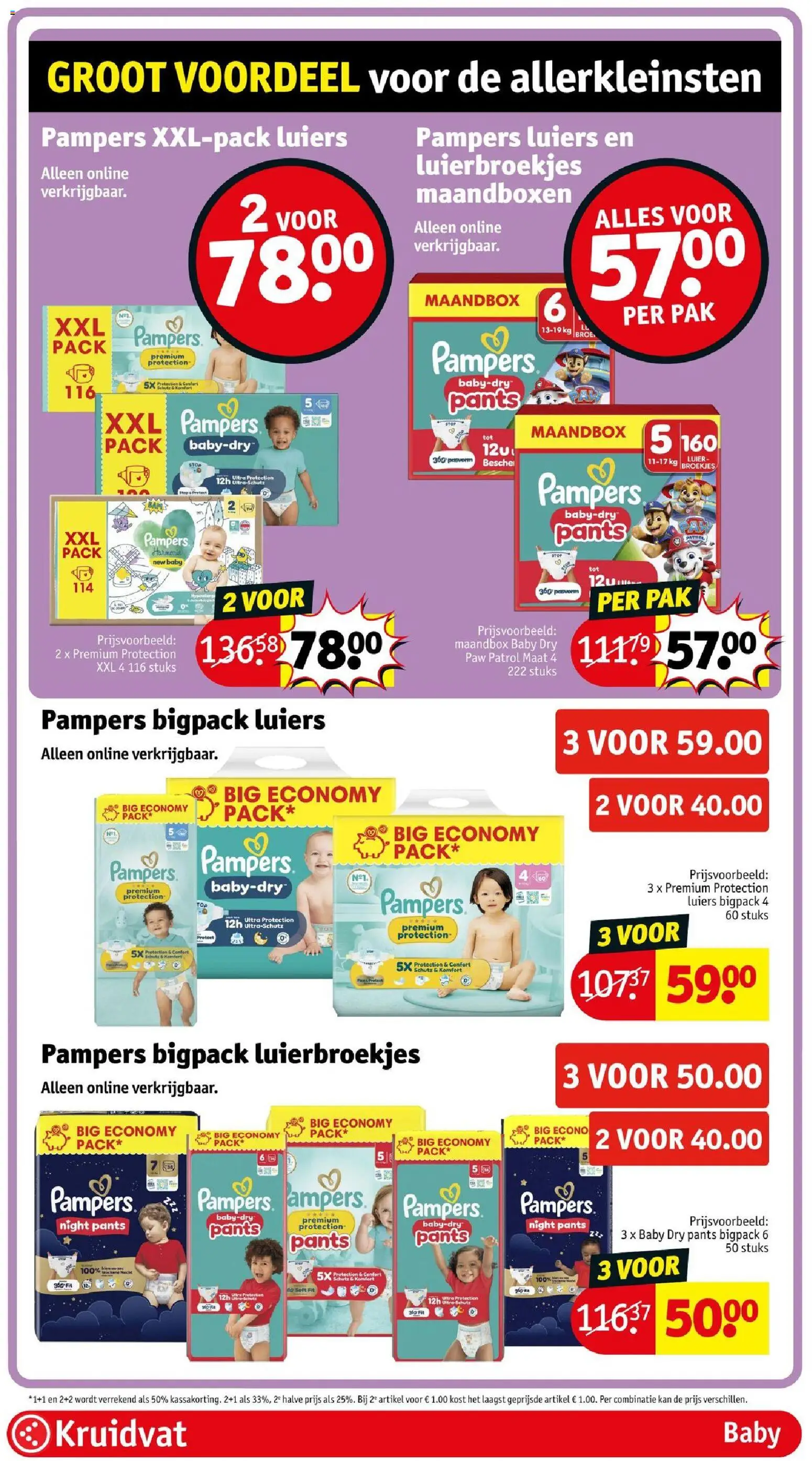 {H1} | Pagina: 61 | Producten: Pampers, Luiers, Kan