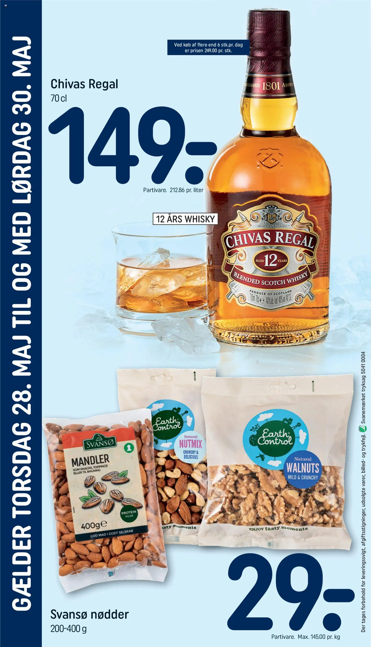 Rema 1000 tilbudsavis – gyldig fra 26.05.2026 | Side: 32 | Produkter: Nødder, Whisky, Mandler, Søm
