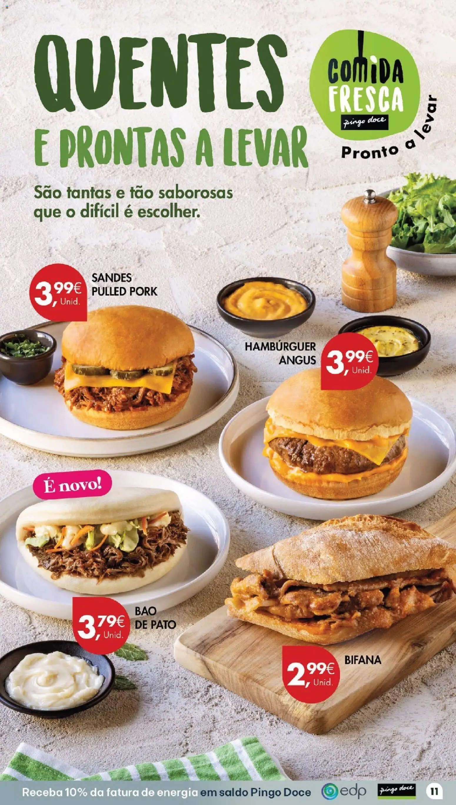 Pingo Doce folheto │ válido de 20/10/2026 | Página: 11 | Produtos: Pato, Hambúrguer