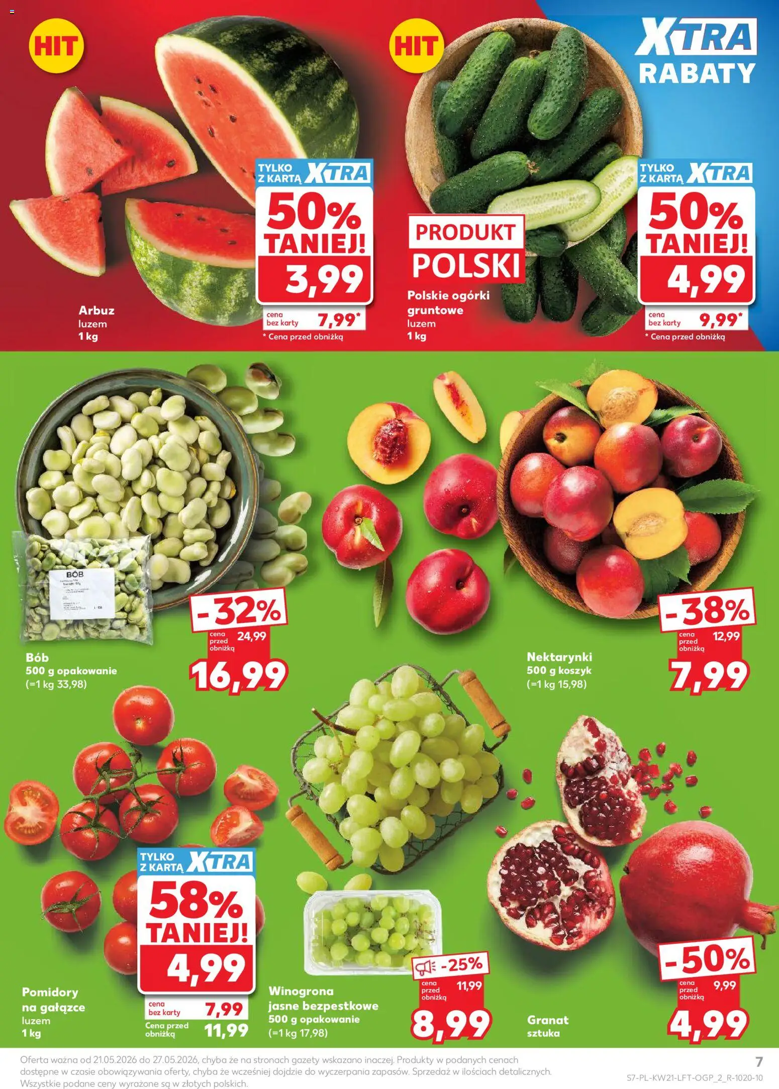 Kaufland Polsko leták od 21.05.2026 | Strana: 7 | Produkty: Karty