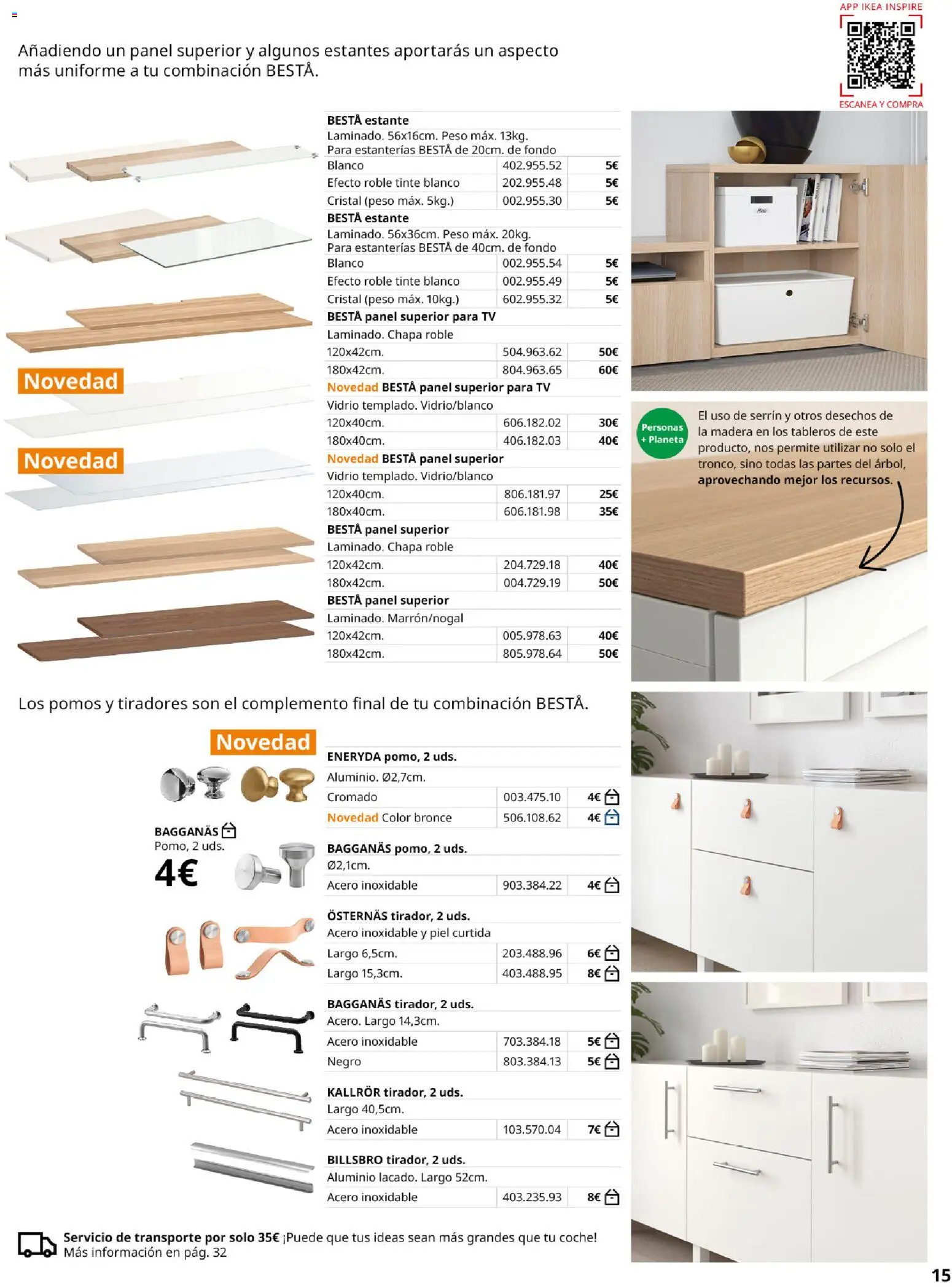 Catálogo IKEA Besta Eket │ válido desde el 01.02.2026 | Página: 15 | Productos: Tinte, Peso, Estante