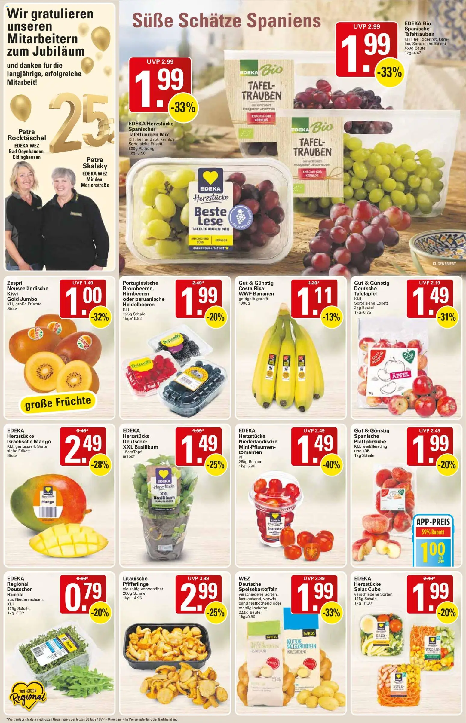 WEZ Prospekt – gültig ab 07.09.2026 | Seite: 2 | Produkte: Himbeeren, Käse, Rucola, Pfifferlinge