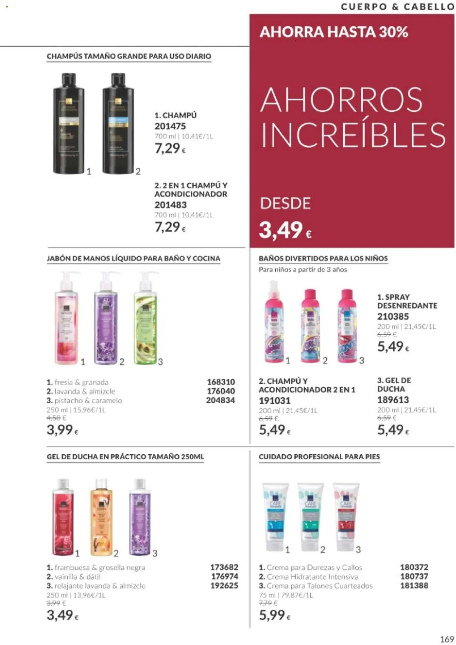 Catálogo AVON Black Friday │ válido desde el 01/11/2026 | Página: 169 | Productos: Acondicionador, Callos, Vainilla, Baño