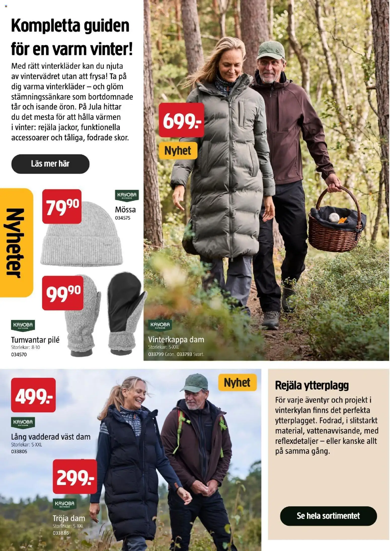 Jula reklamblad aktuell från 22/10/2026 | Sida: 44 | Produkter: Tröja, Väst, Nyheter, Mössa