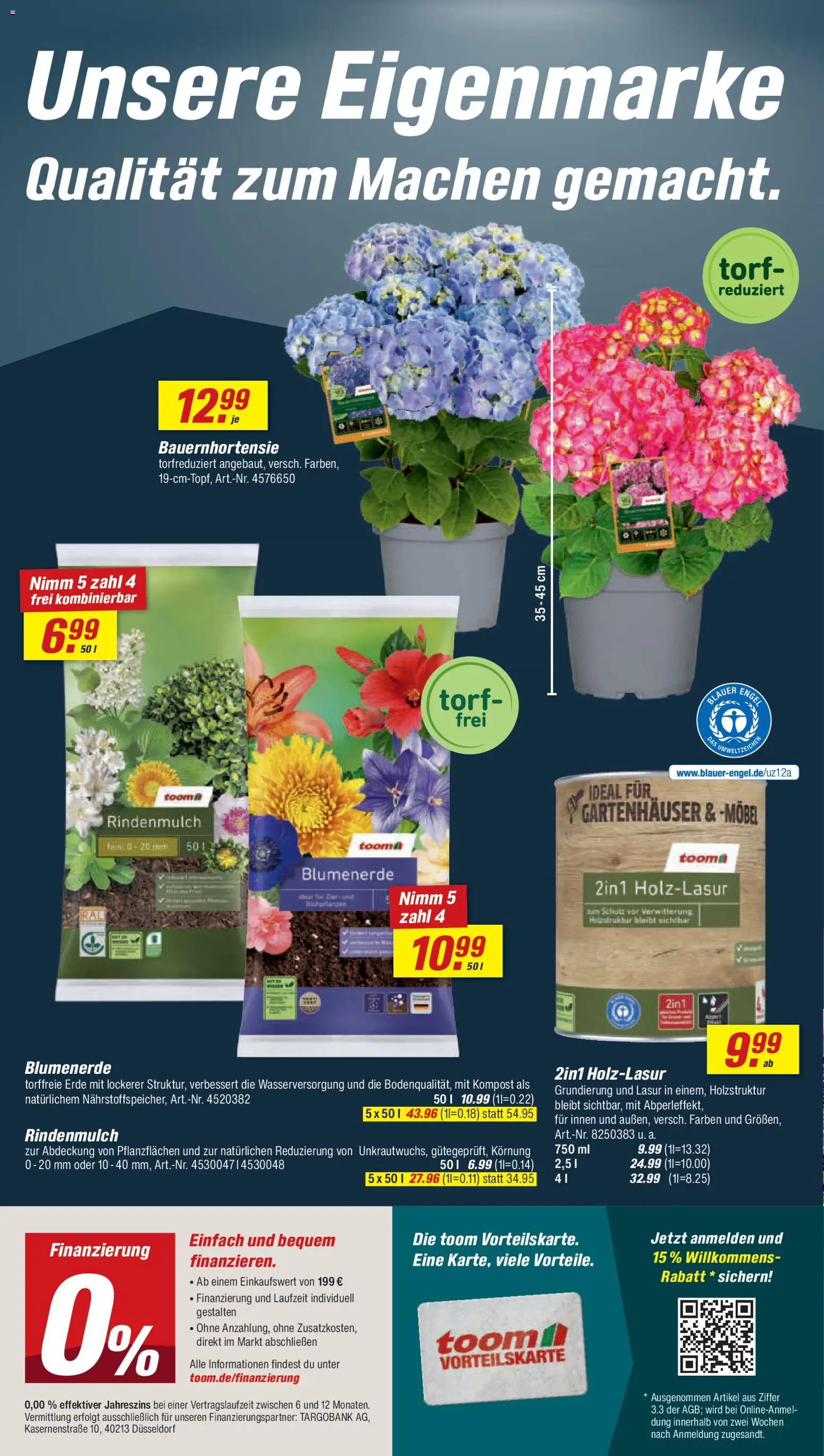 Toom Baumarkt Prospekt – gültig ab 06.06.2026 | Seite: 4 | Produkte: Rindenmulch, Blumenerde, Wein