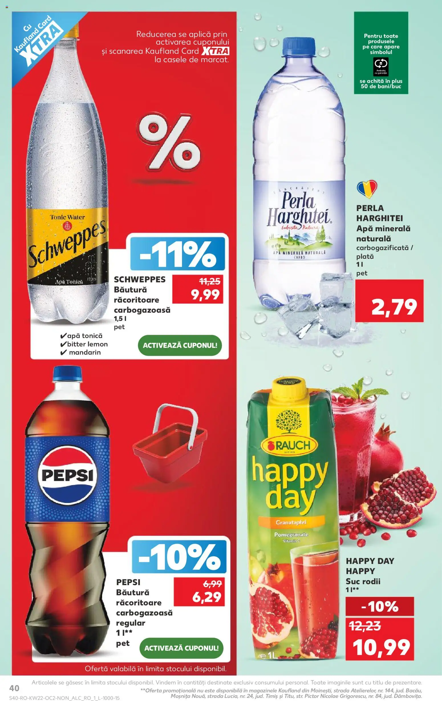 Noul catalog Kaufland – valabil de la 27.05.2026 | Pagină: 40 | Produse: Yazı tahtası kalemi, Suc, Apă