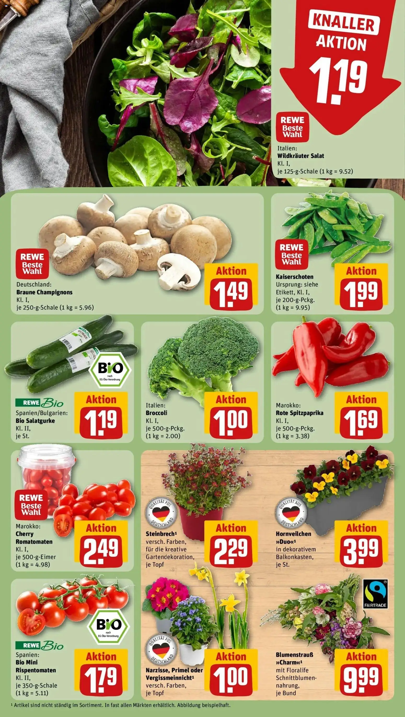 Rewe Prospekt Hohen Neuendorf Ot Bergfelde	 – gültig ab 09.03.2026 | Seite: 7 | Produkte: Champignons, Salat