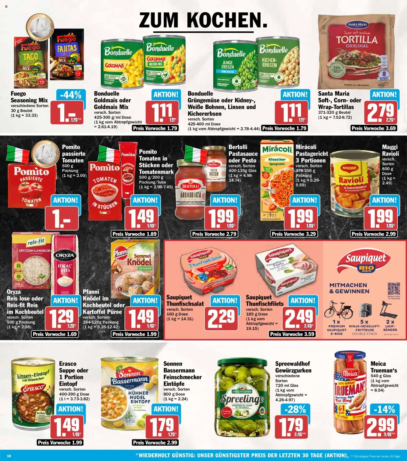 AEZ Prospekt – gültig ab 08.06.2026 | Seite: 10 | Produkte: Maggi, Meica, Reis, Fritteuse