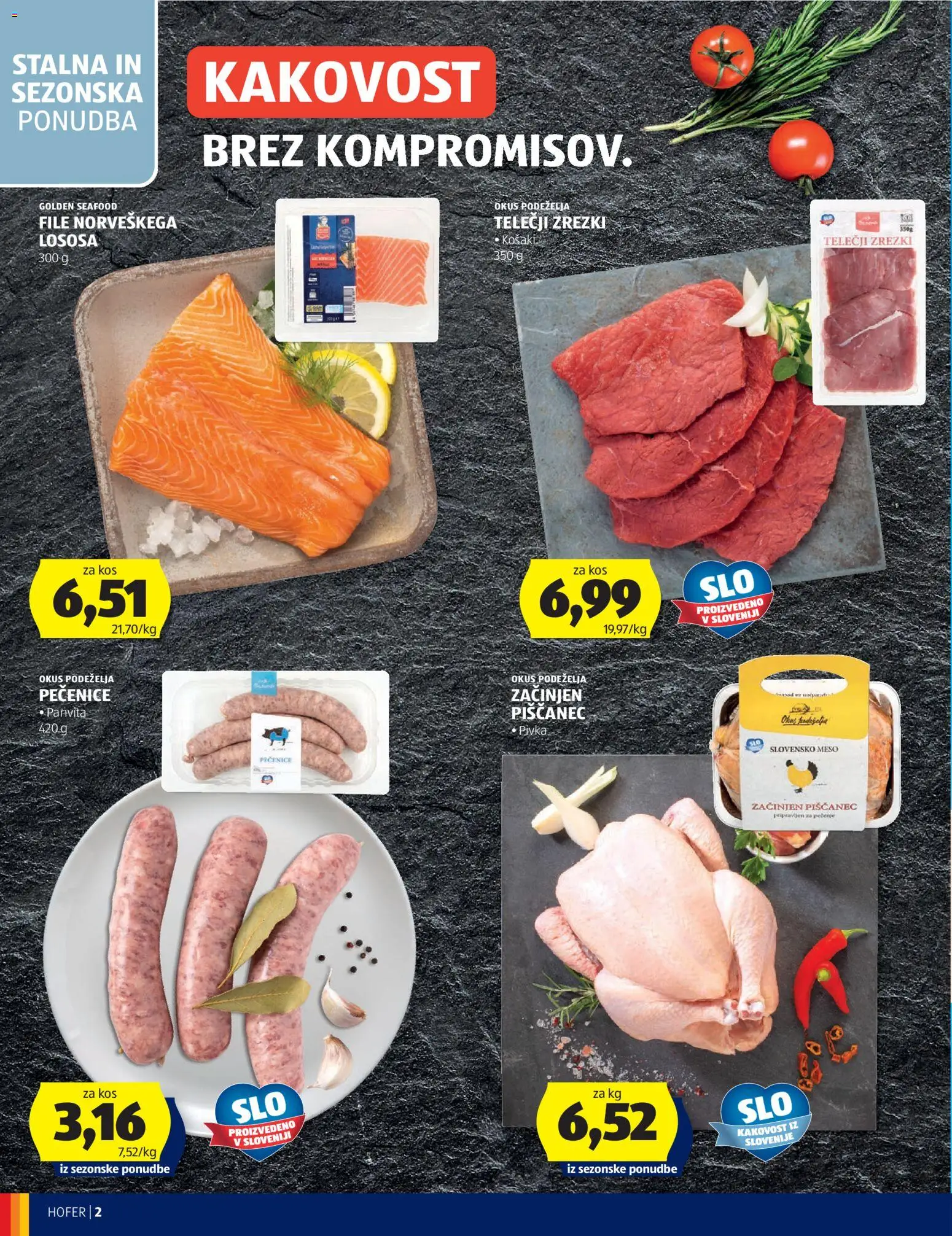 Hofer SI katalog | vrijedi od 28.10.2026 | Stranica: 2 | Proizvodi: File, Meso