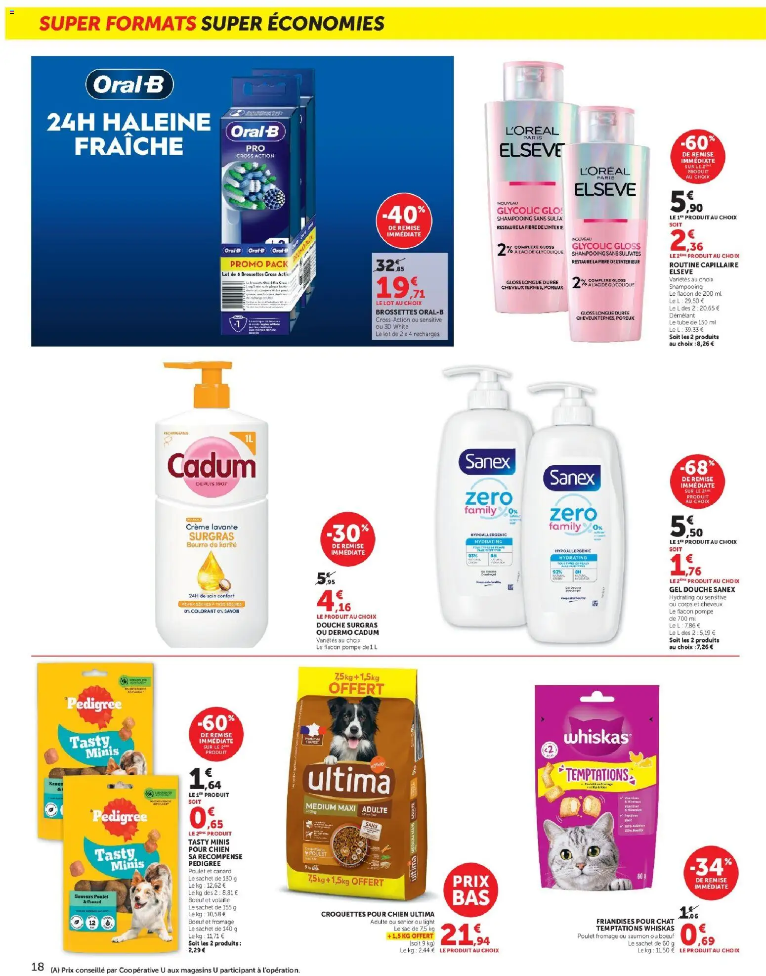 {H1} | Page: 18 | Produits: Croquettes, Douche, Saumon, Crème