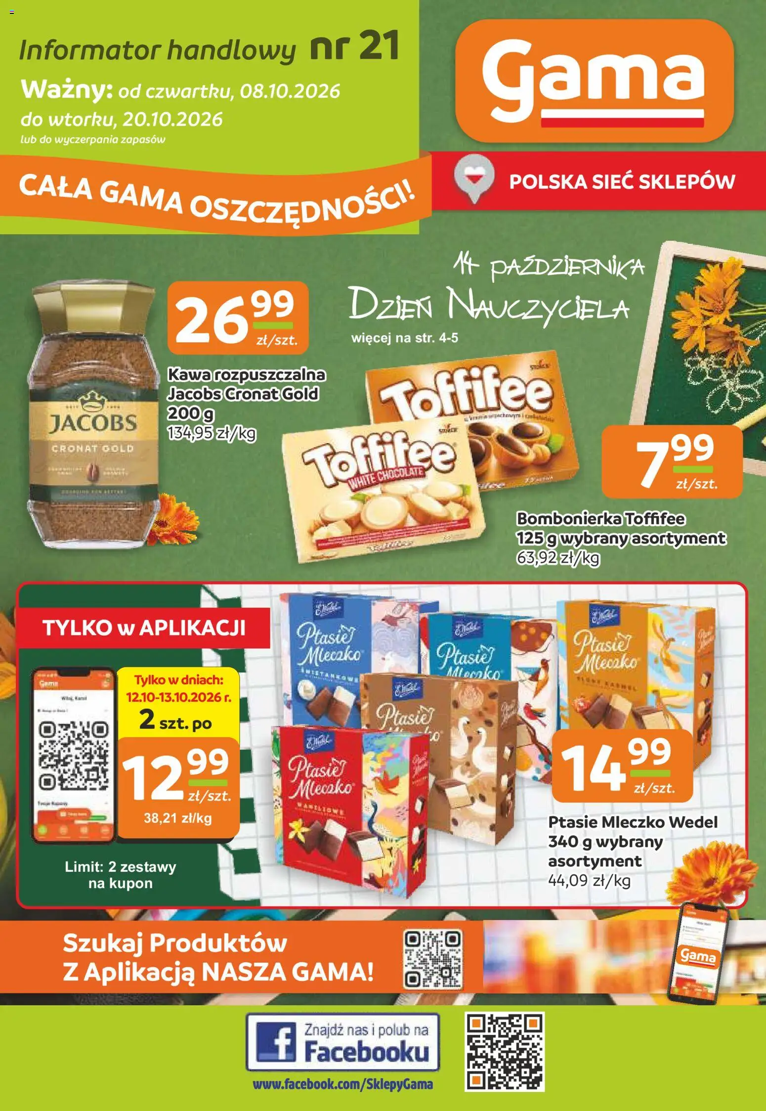 Gama Czwartek, 8 Października Duże Oszczędności