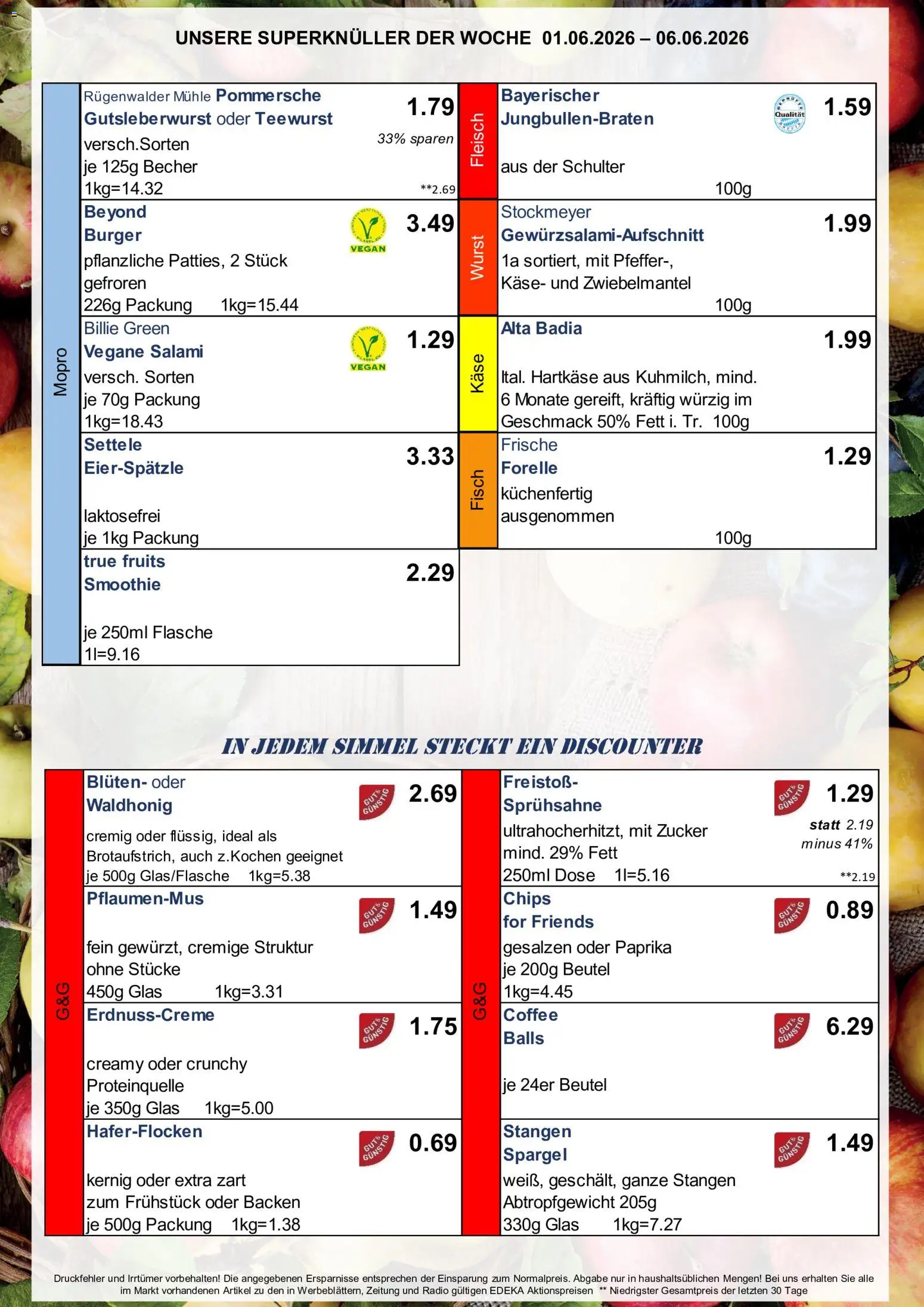Simmel Bayern – gültig ab 01.06.2026 | Seite: 7 | Produkte: Mühle, Burger, Spargel, Zucker