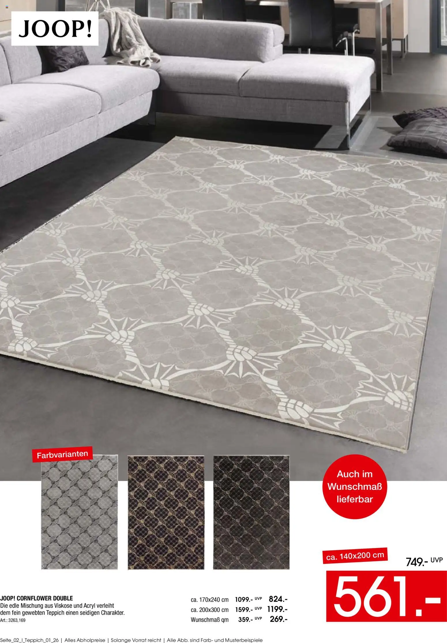 Zurbrüggen Teppich Spezial – gültig ab 15.06.2026 | Seite: 2 | Produkte: Teppich