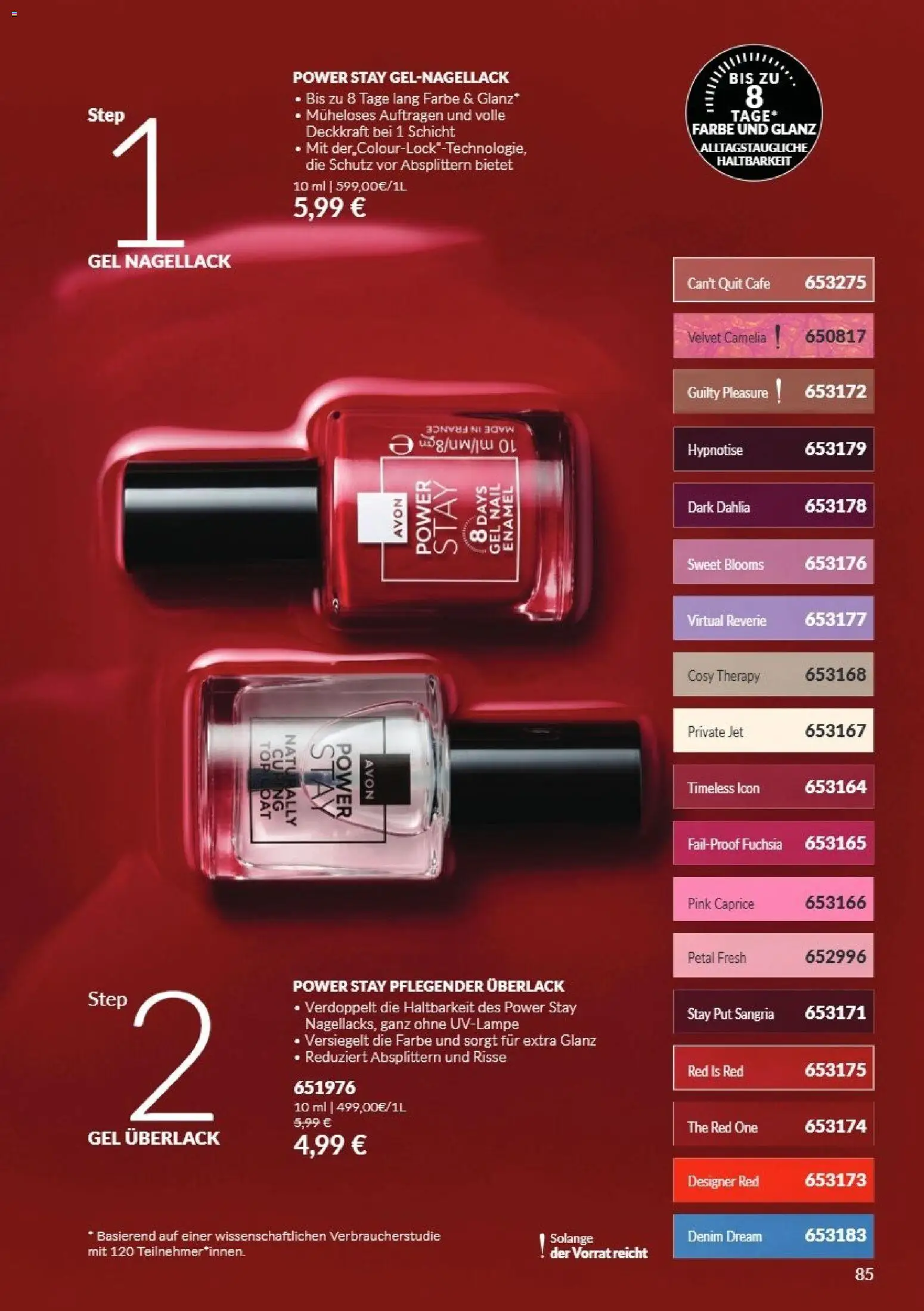 Avon Black Friday – gültig ab 01.11.2026 | Seite: 85 | Produkte: Nagellack, Gel Nagellack