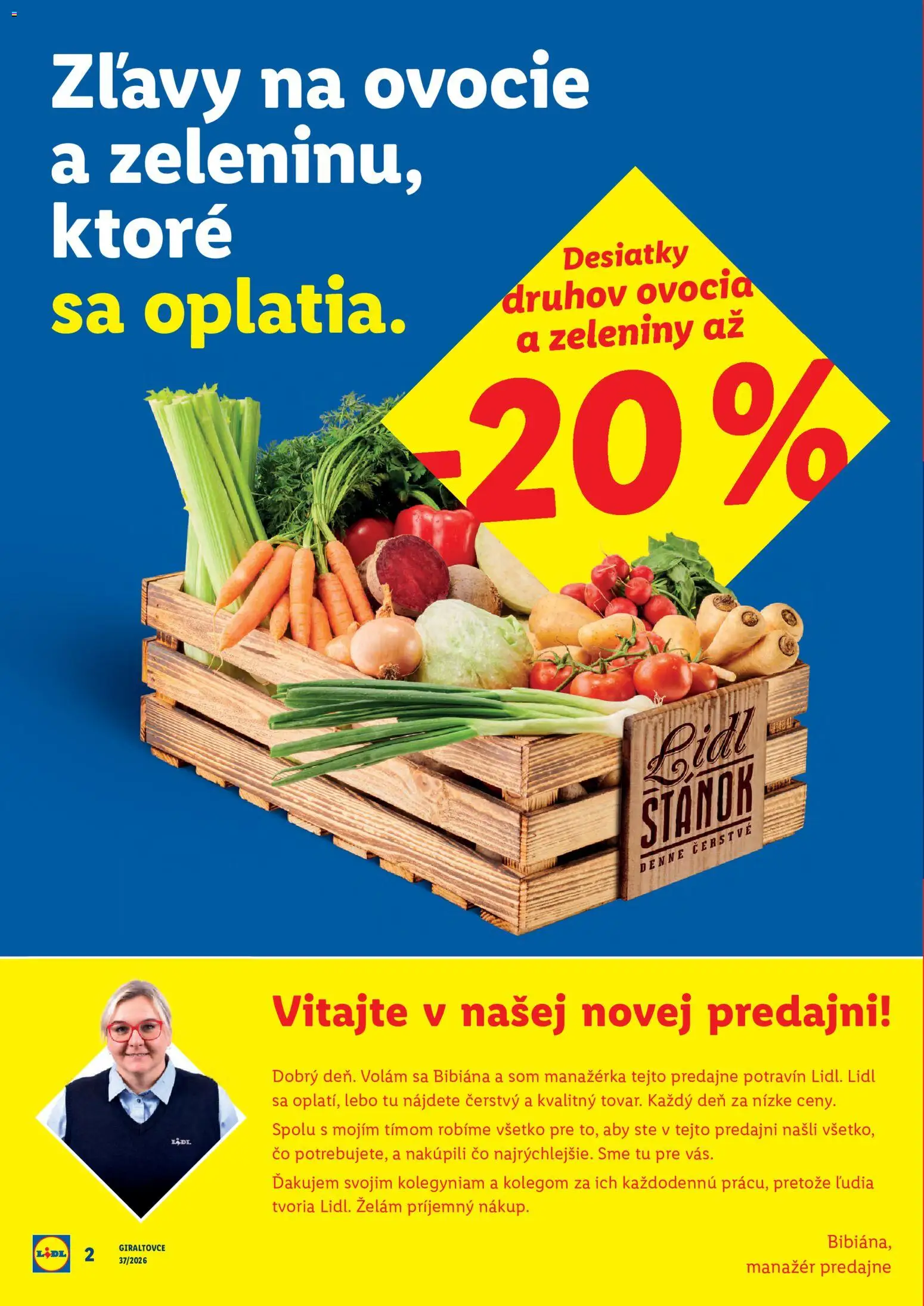 Nové Lidl akcie – leták je platný od 07.09.2026 | Strana: 2 | Produkty: Ovocie
