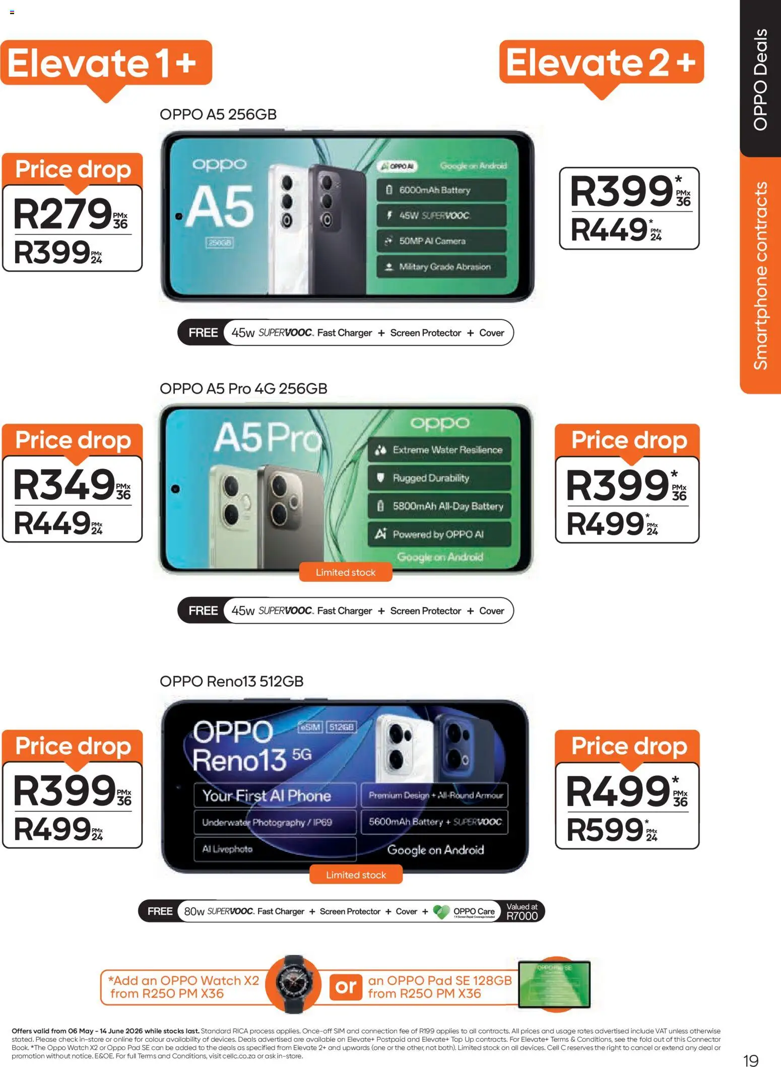 New Cell C catalogue – valid from 06.05.2026 | Page: 21 | Products: Phone, Watch, Connector, Battery
