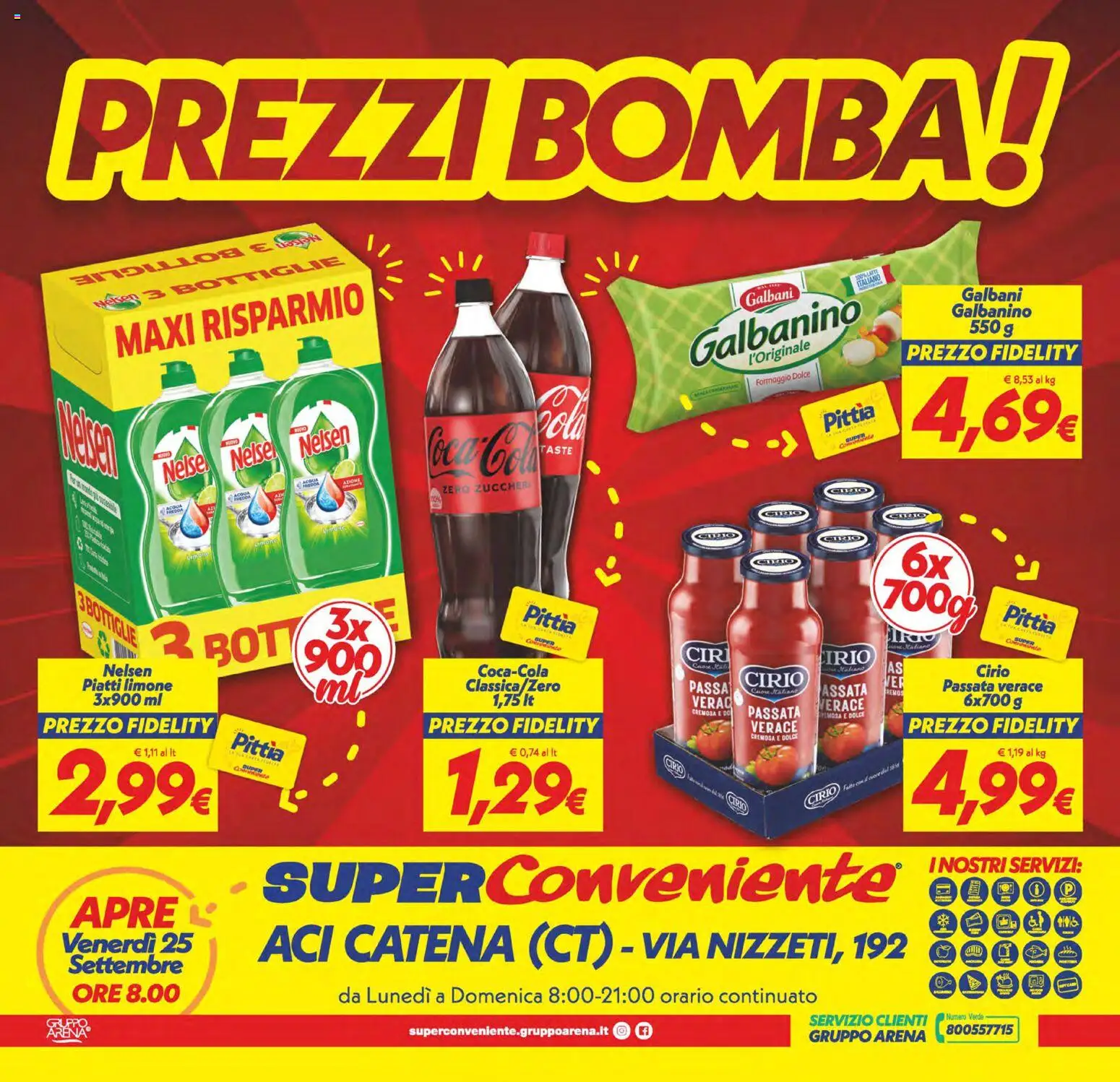 Volantino SuperConveniente del 25/09/2026 | Pagina: 32 | Prodotti: Piatti, Oca, Acqua, Limone