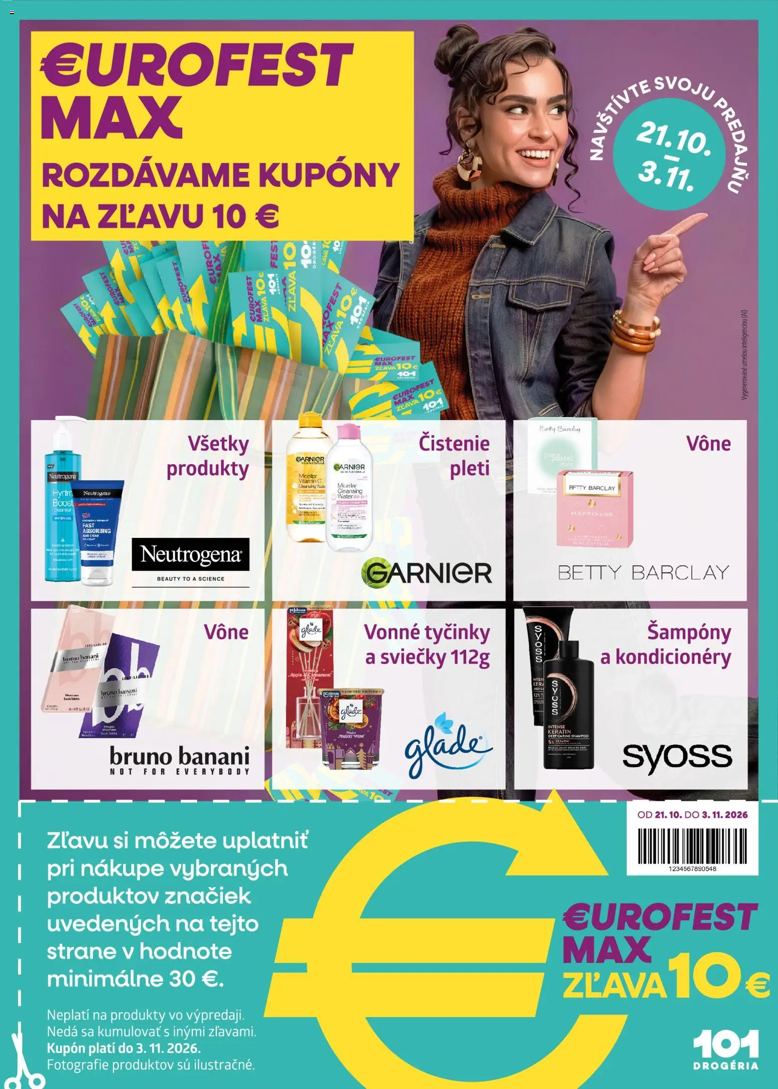 Nové 101 drogerie akcie – leták je platný od 21.10.2026 | Strana: 11 | Produkty: Sviečky