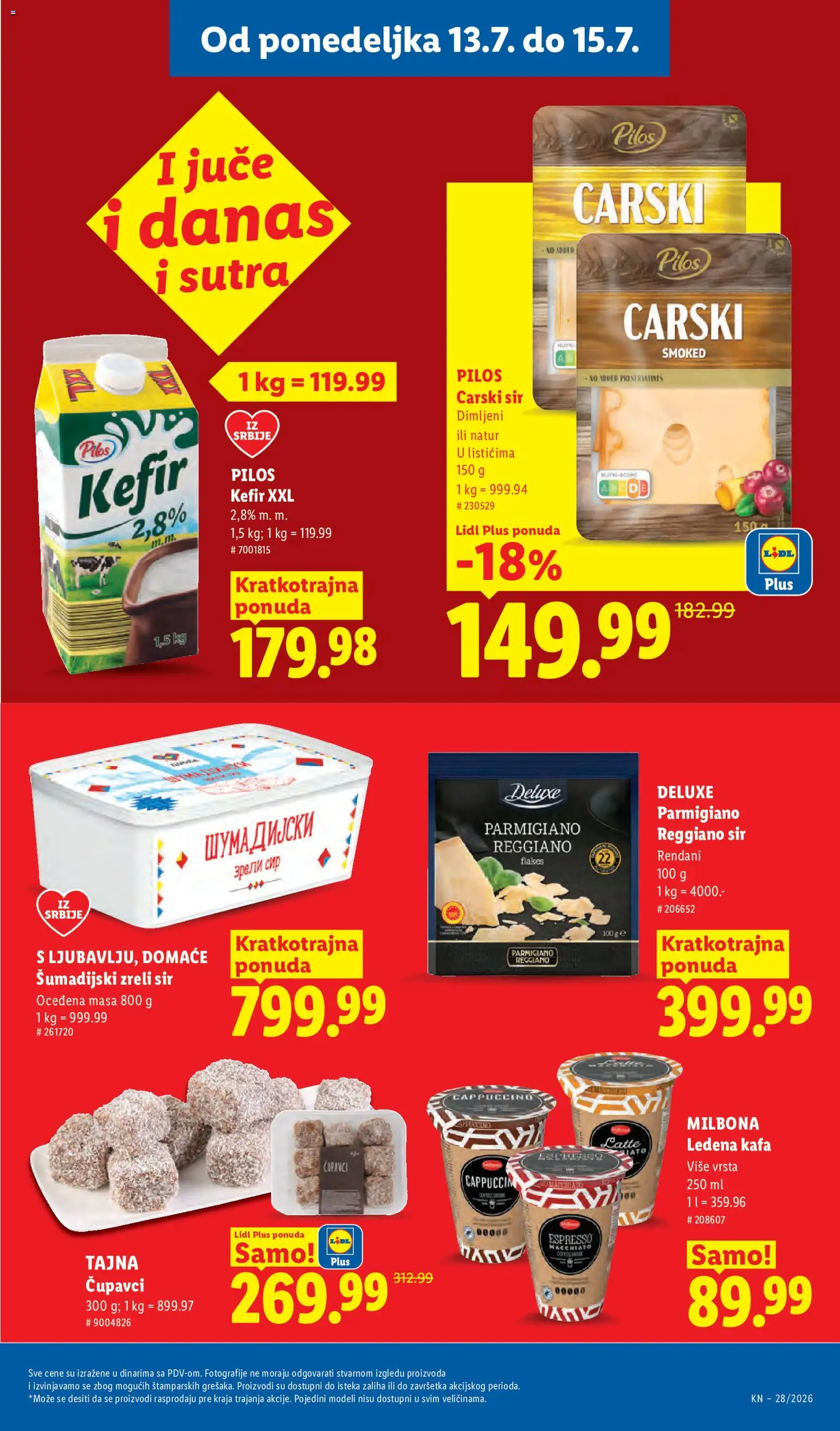 Lidl katalog - važi od 09.07.2026 | Strana: 89 | Proizvode: Sir, Kafa