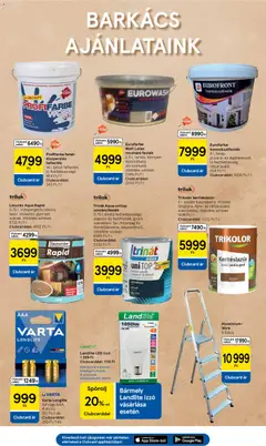 Tesco aktuális akciós újság - amely érvényes a következő dátumtól: 18.06.2026 | Oldal: 35 | Termékek: Izzó, Alapozó, Létra, Festék